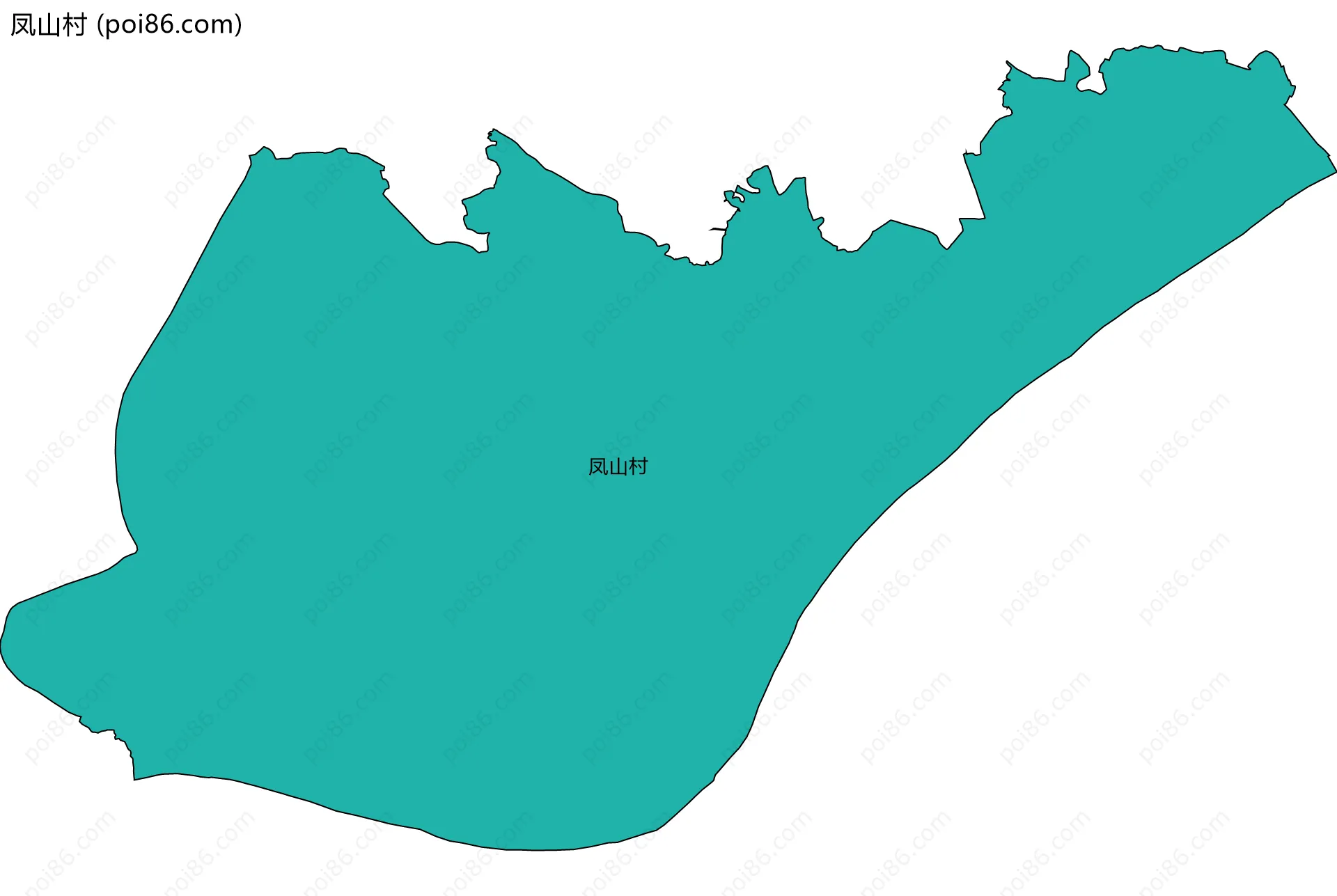 凤山村边界地图