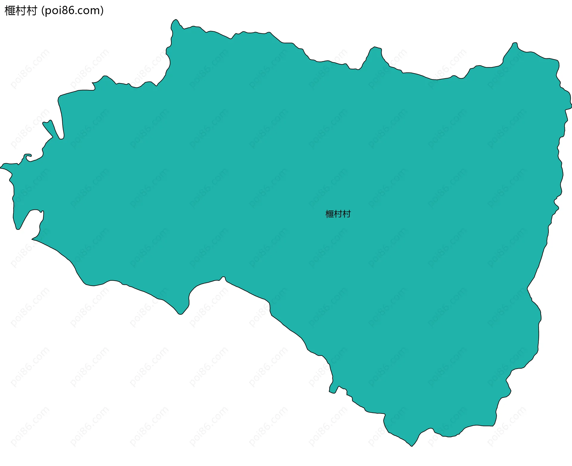 榧村村边界地图