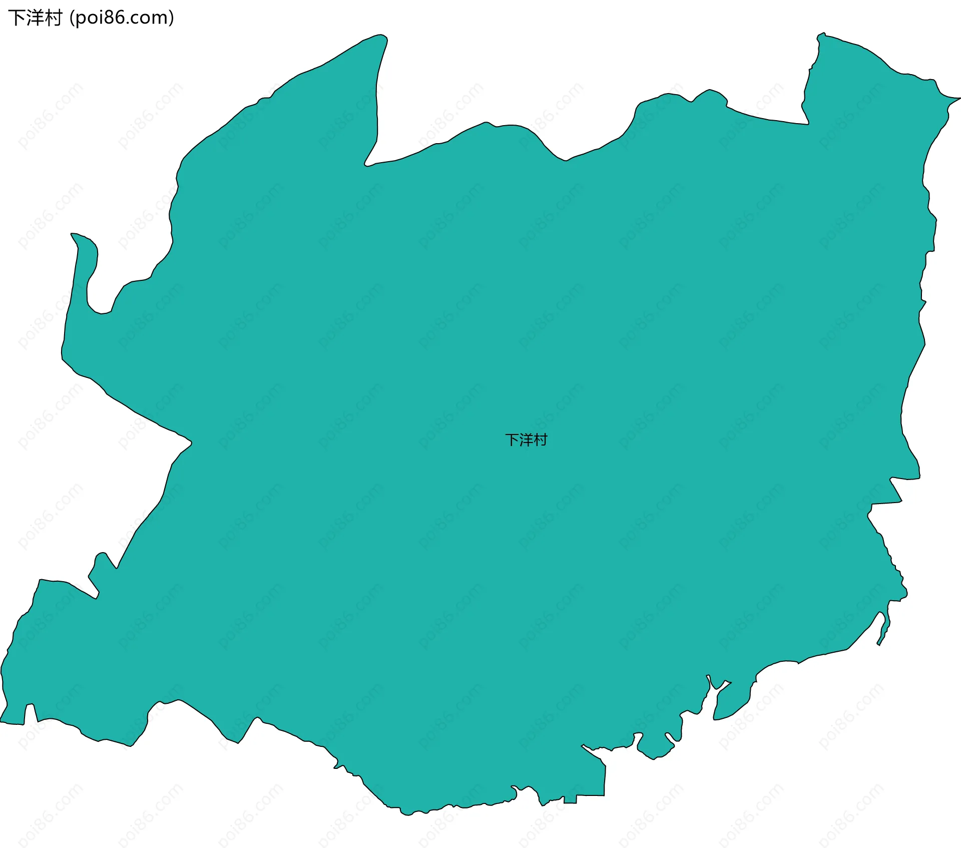 下洋村边界地图