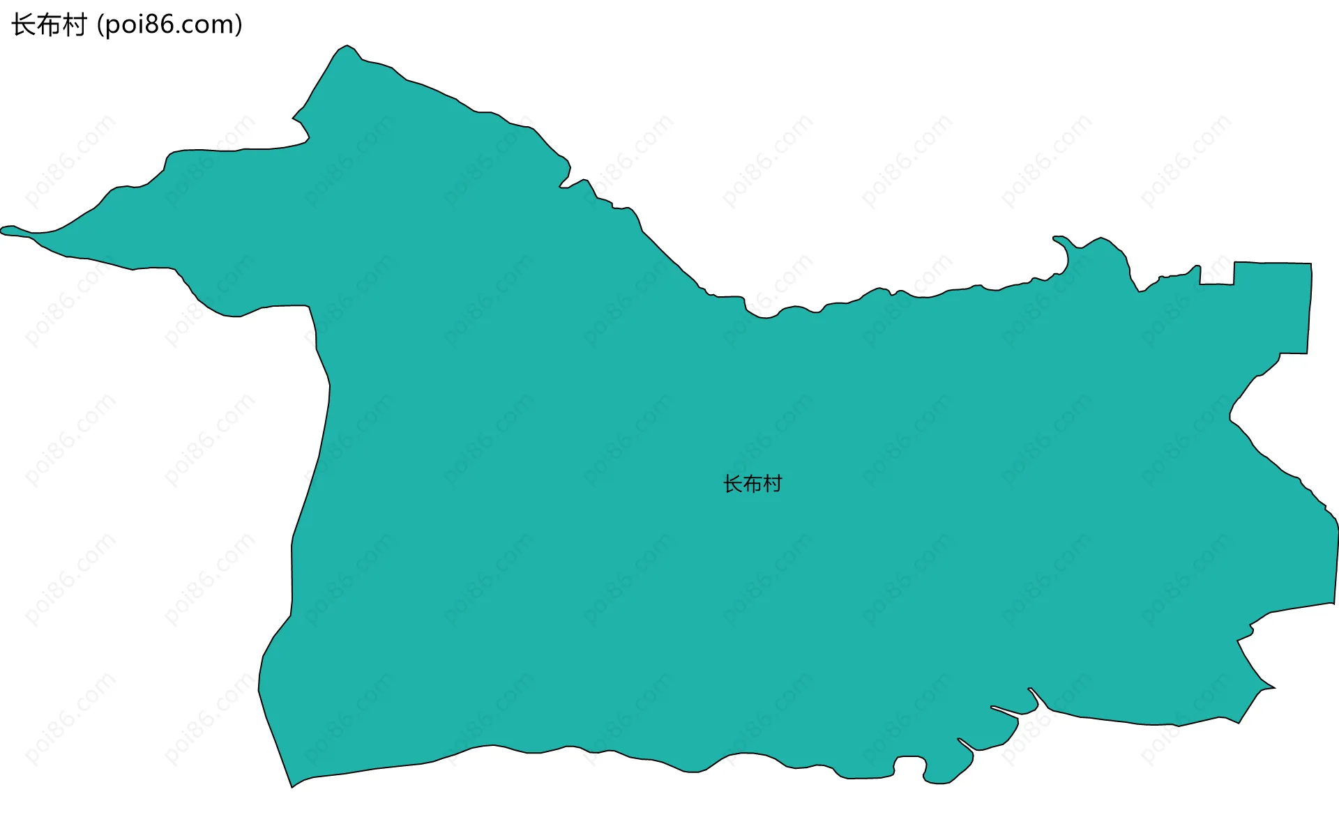 长布村边界地图