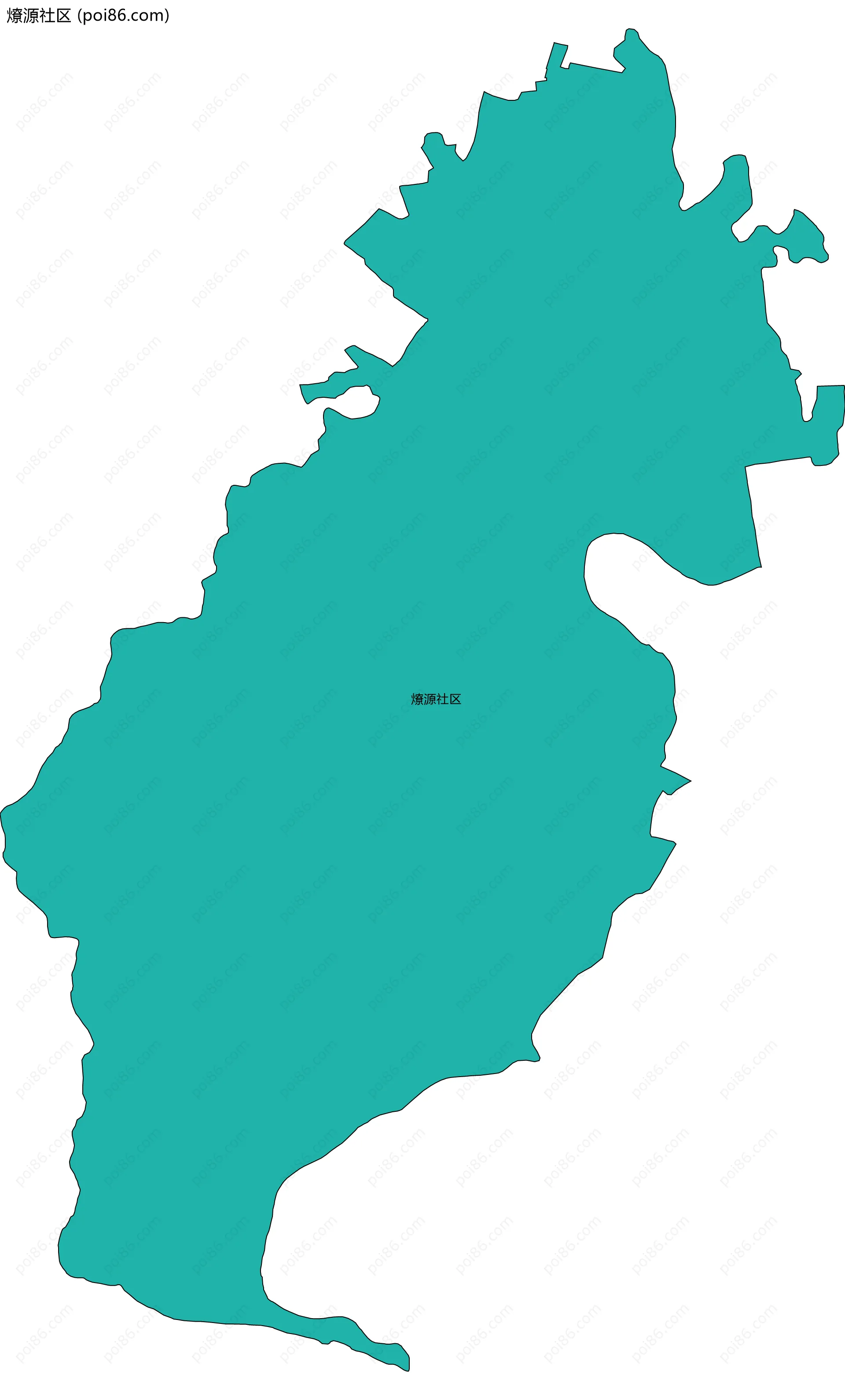 燎源社区边界地图