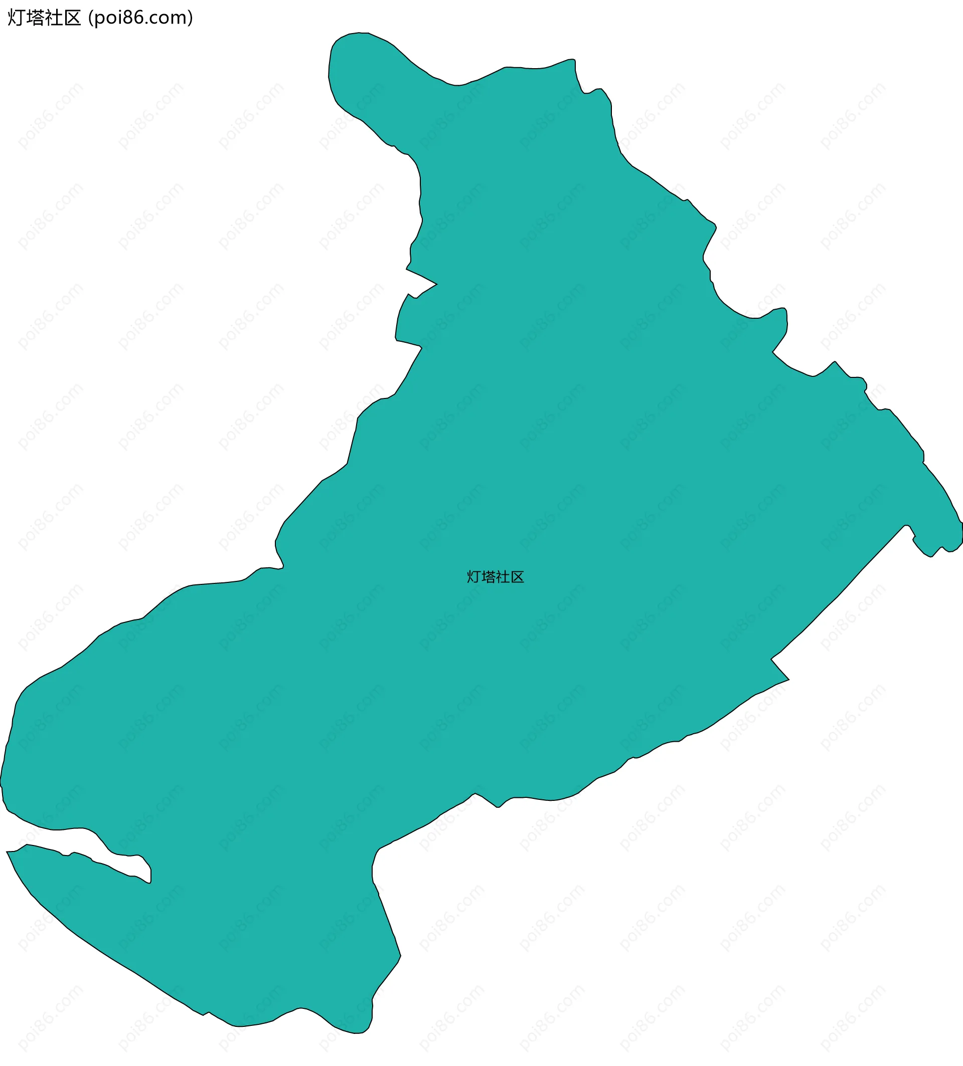 灯塔社区边界地图