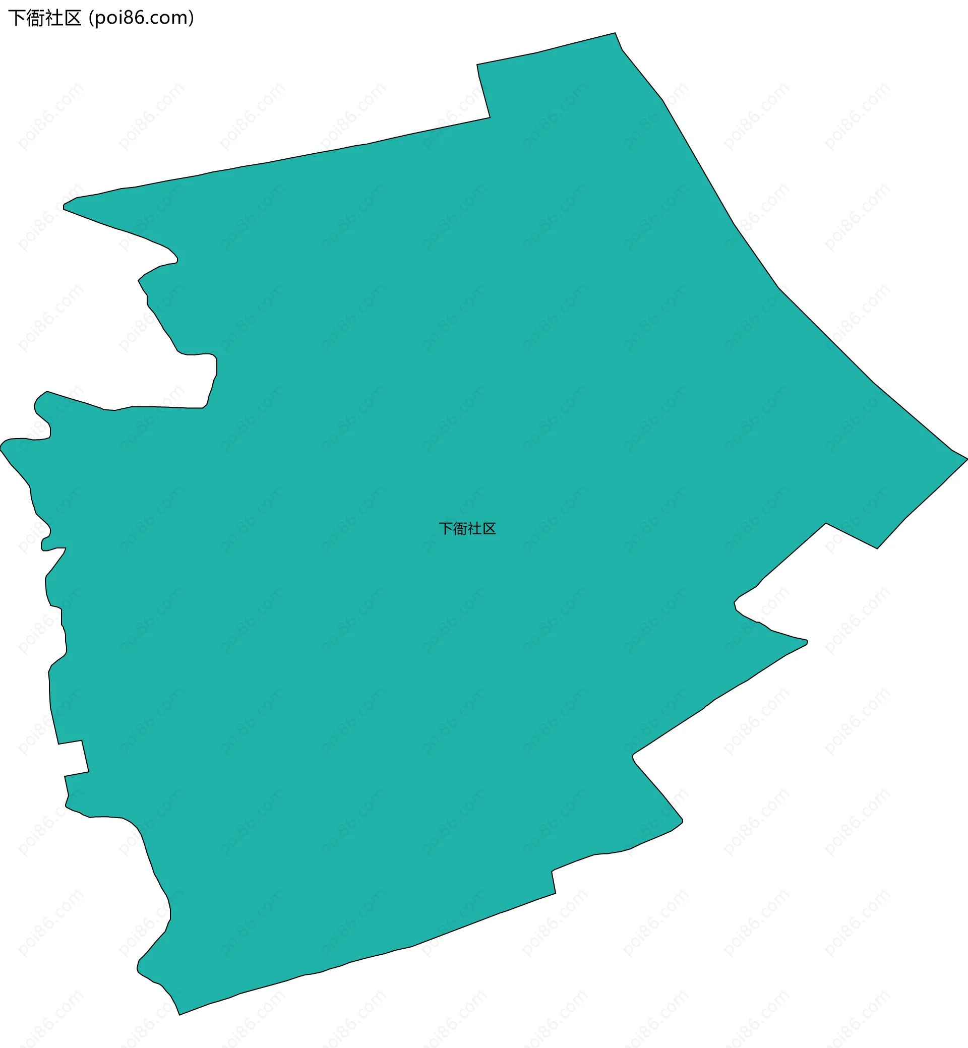 下衙社区边界地图