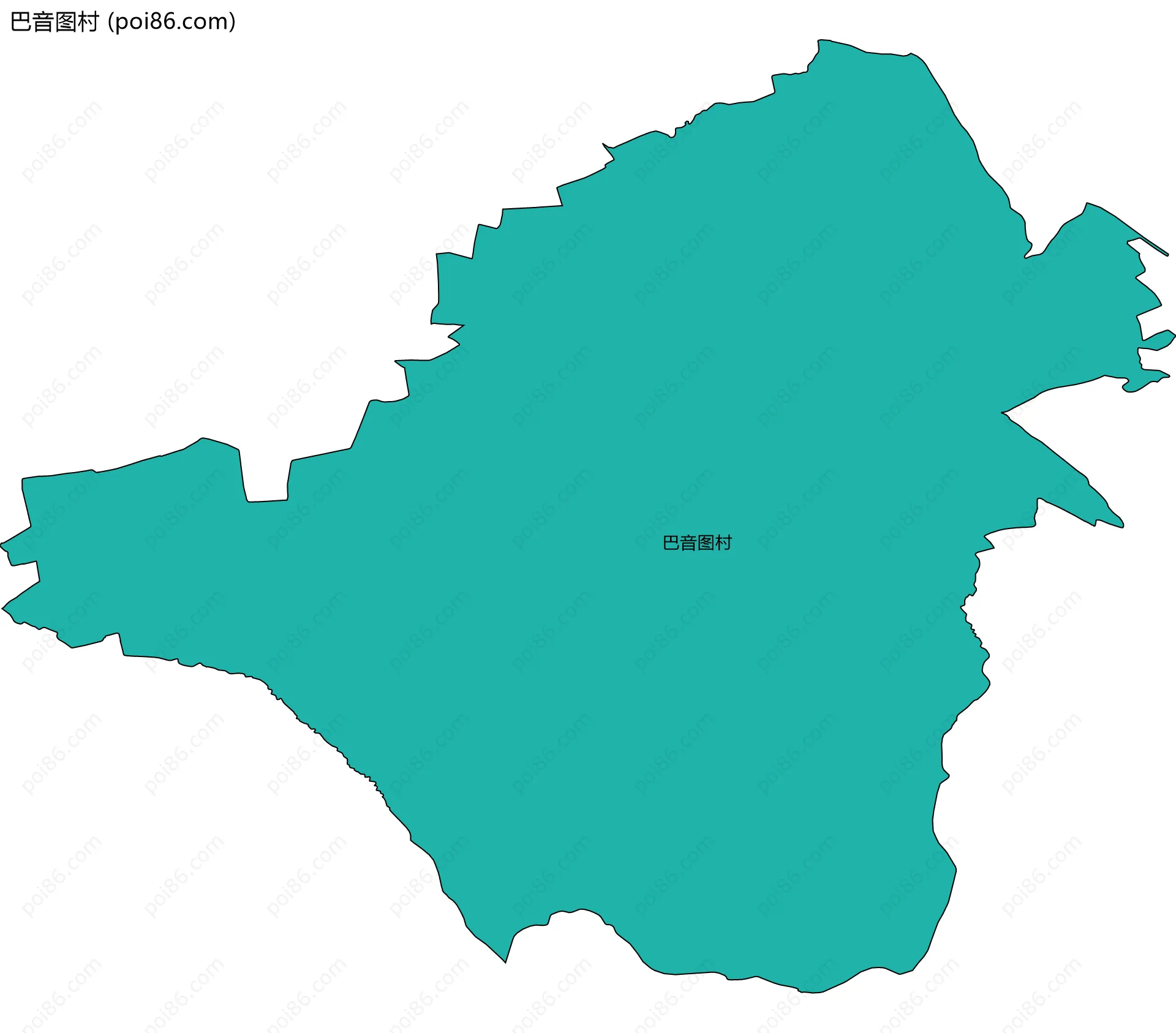 巴音图村边界地图