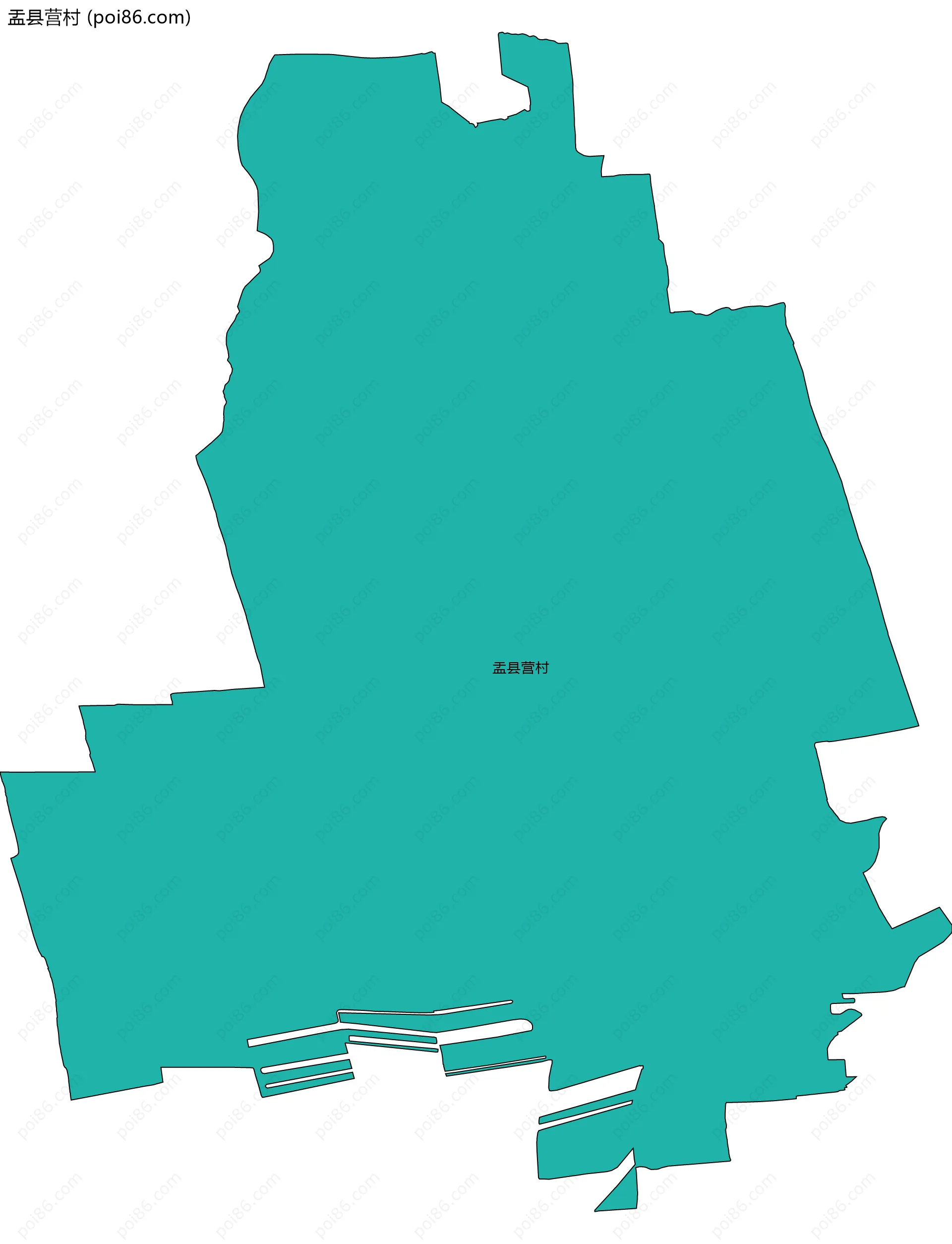 盂县营村边界地图