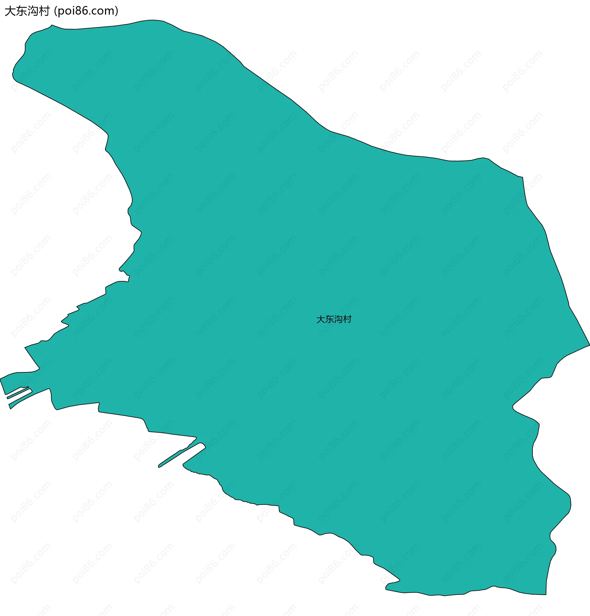 大东沟村边界地图