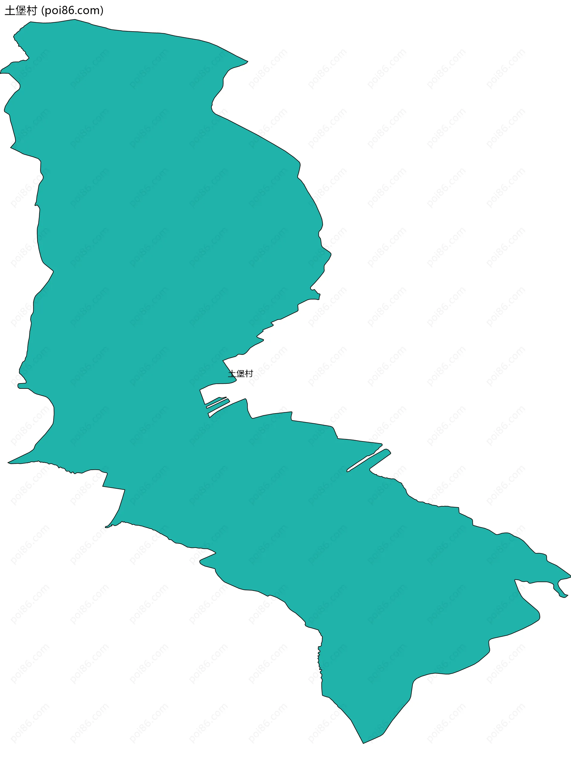 土堡村边界地图