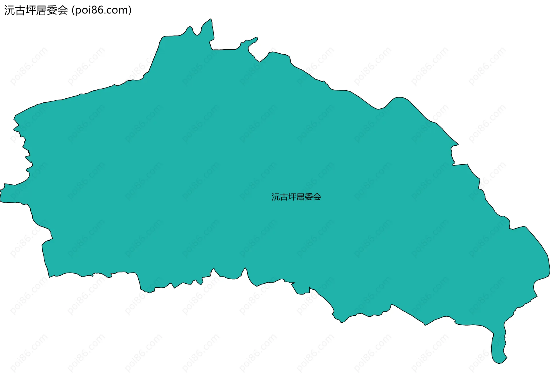 沅古坪居委会边界地图