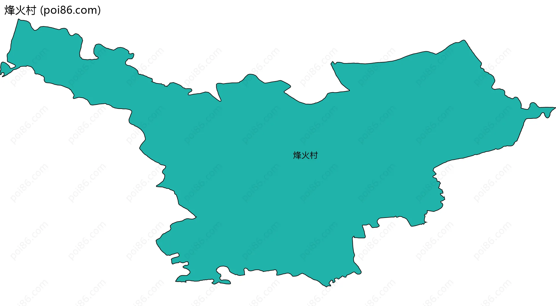 烽火村边界地图