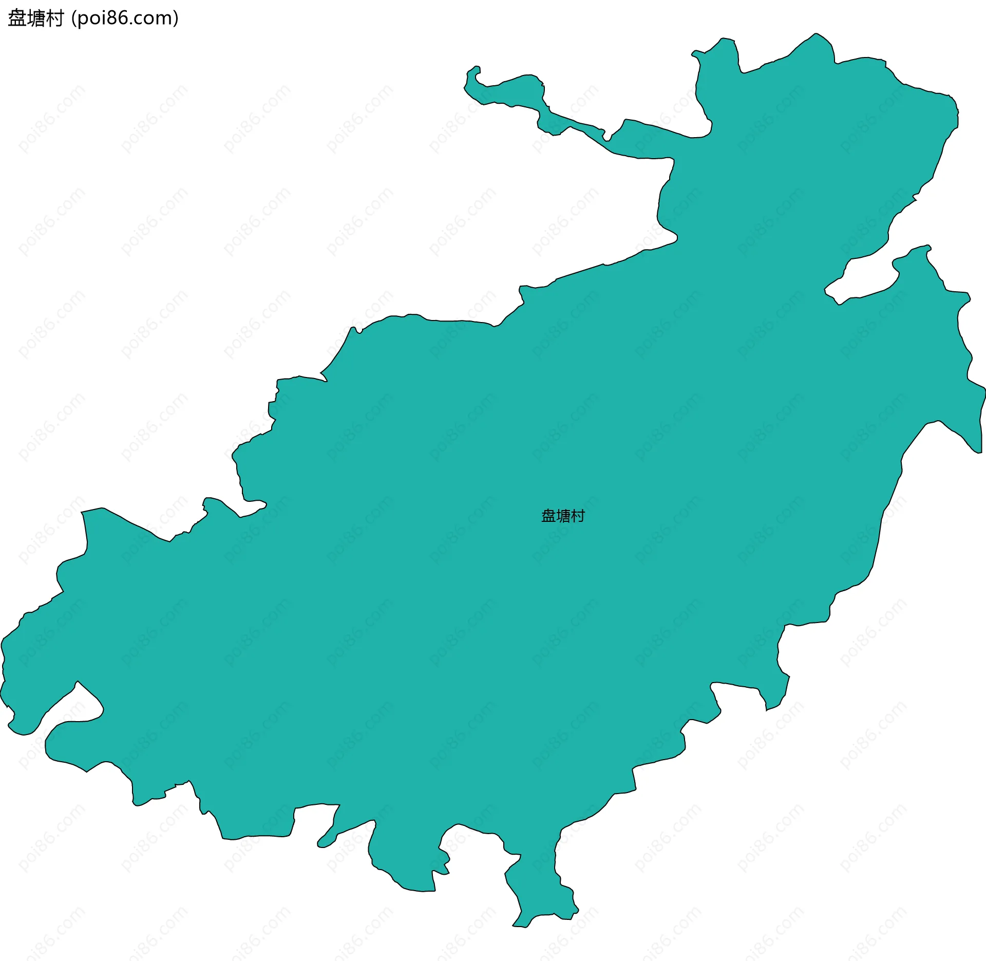 盘塘村边界地图