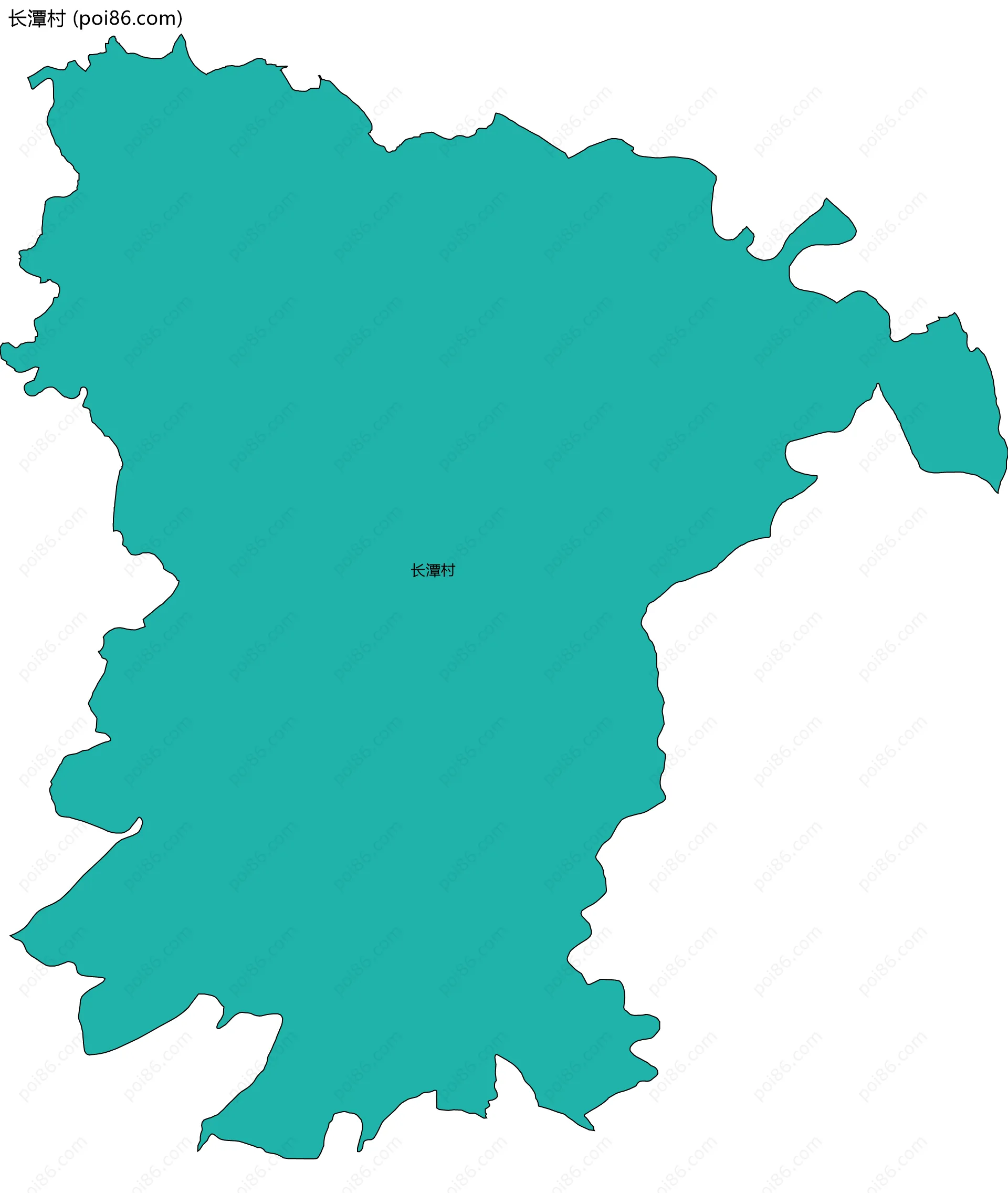 长潭村边界地图