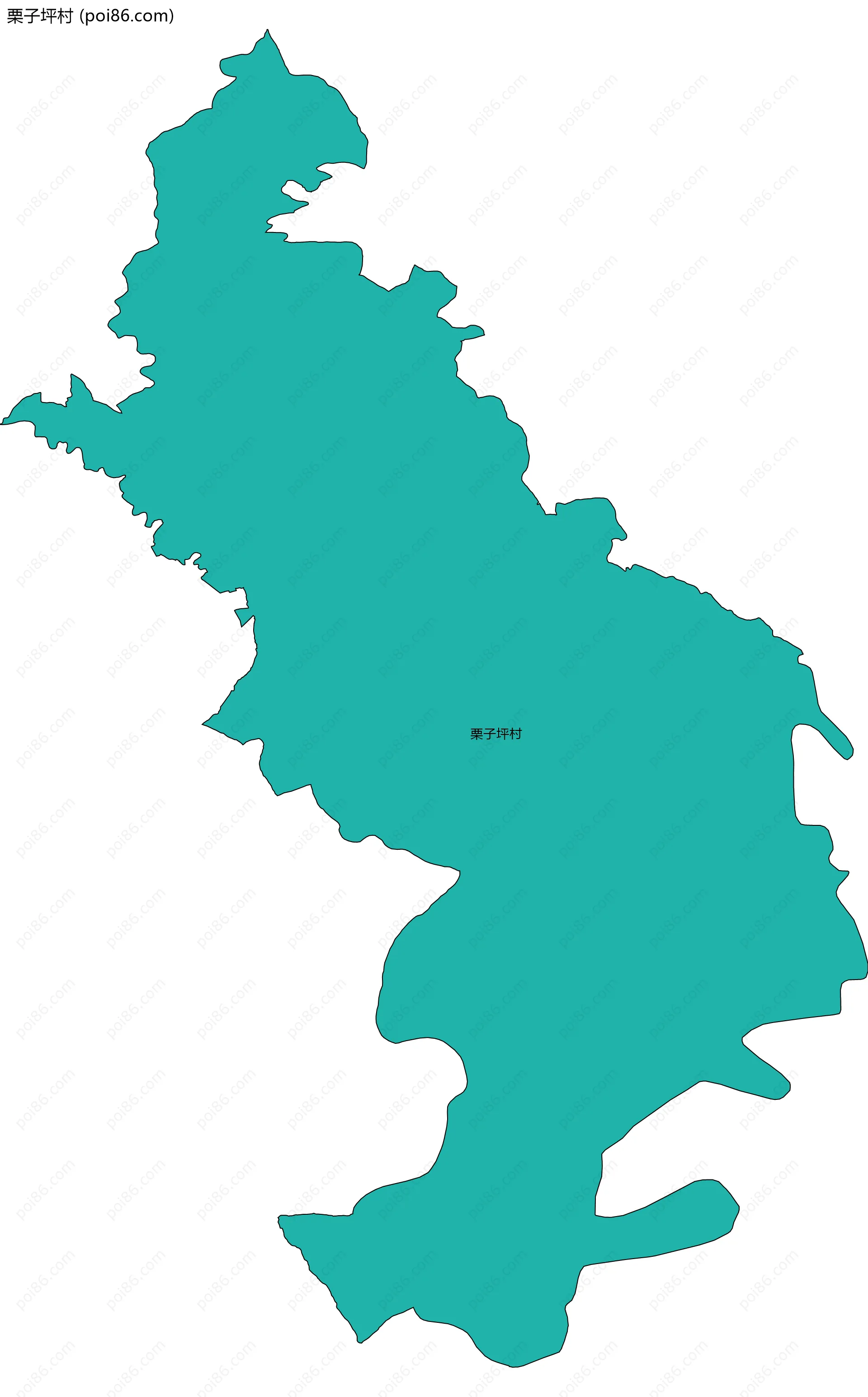 栗子坪村边界地图