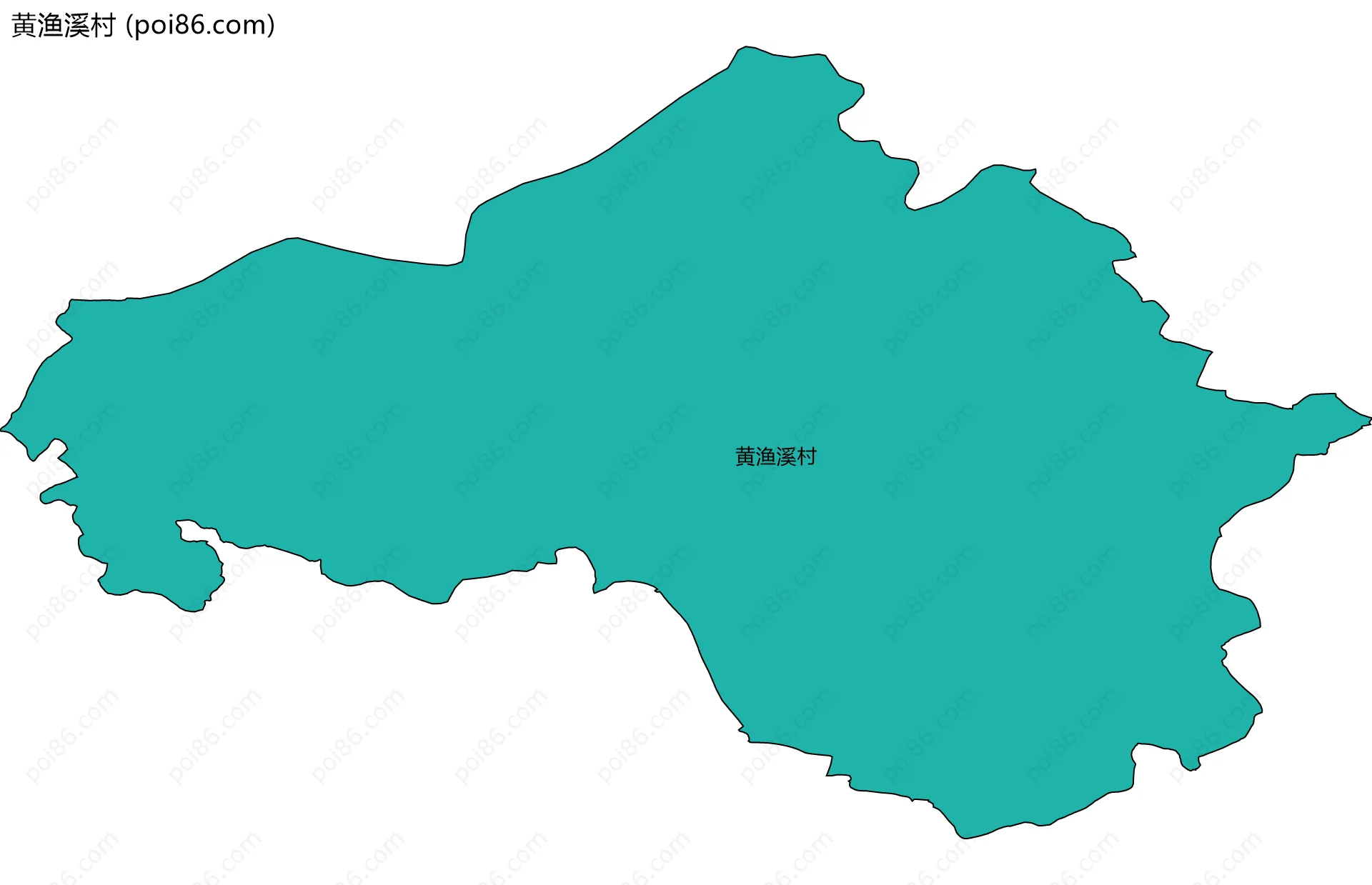 黄渔溪村边界地图