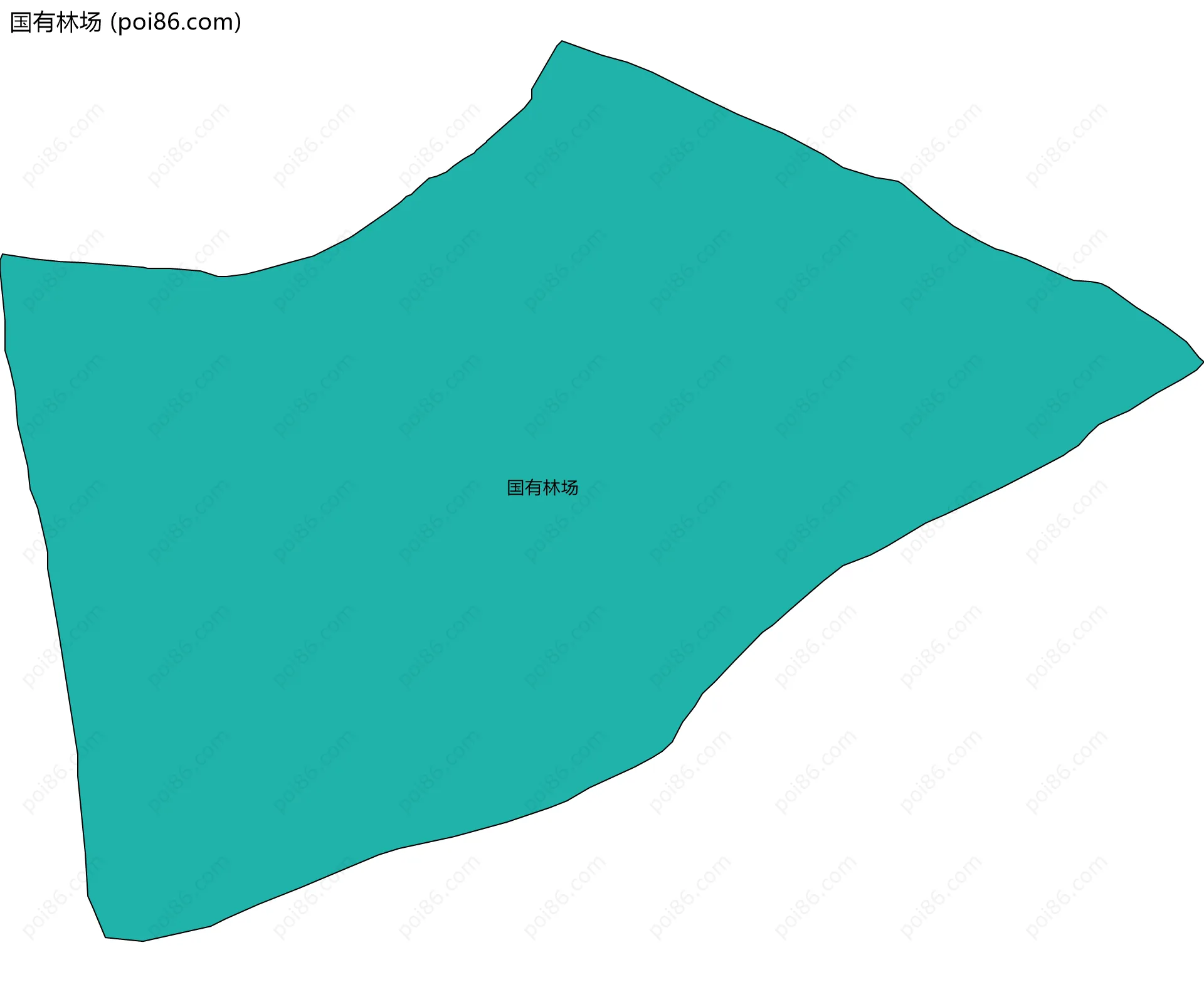 国有林场边界地图