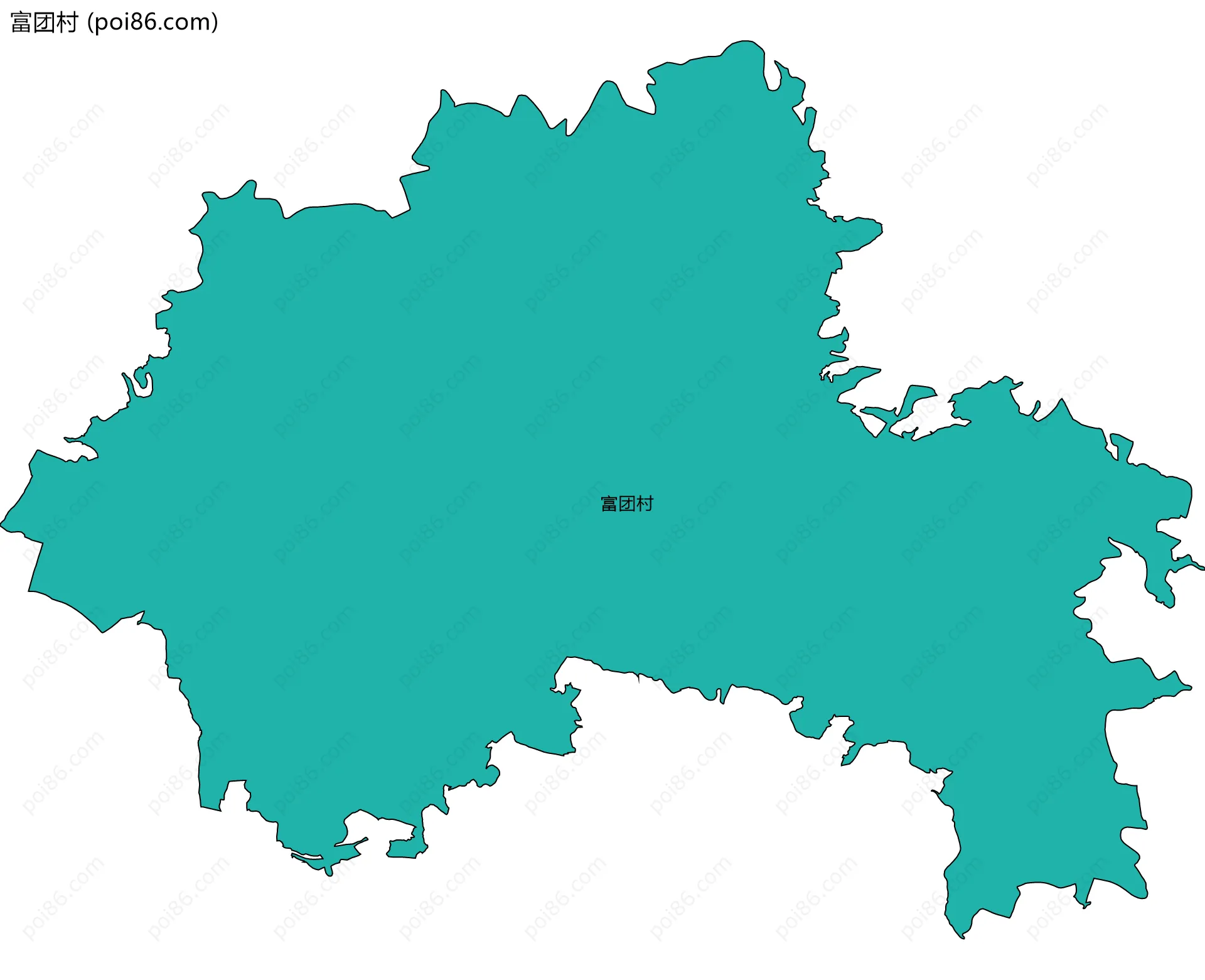 富团村边界地图