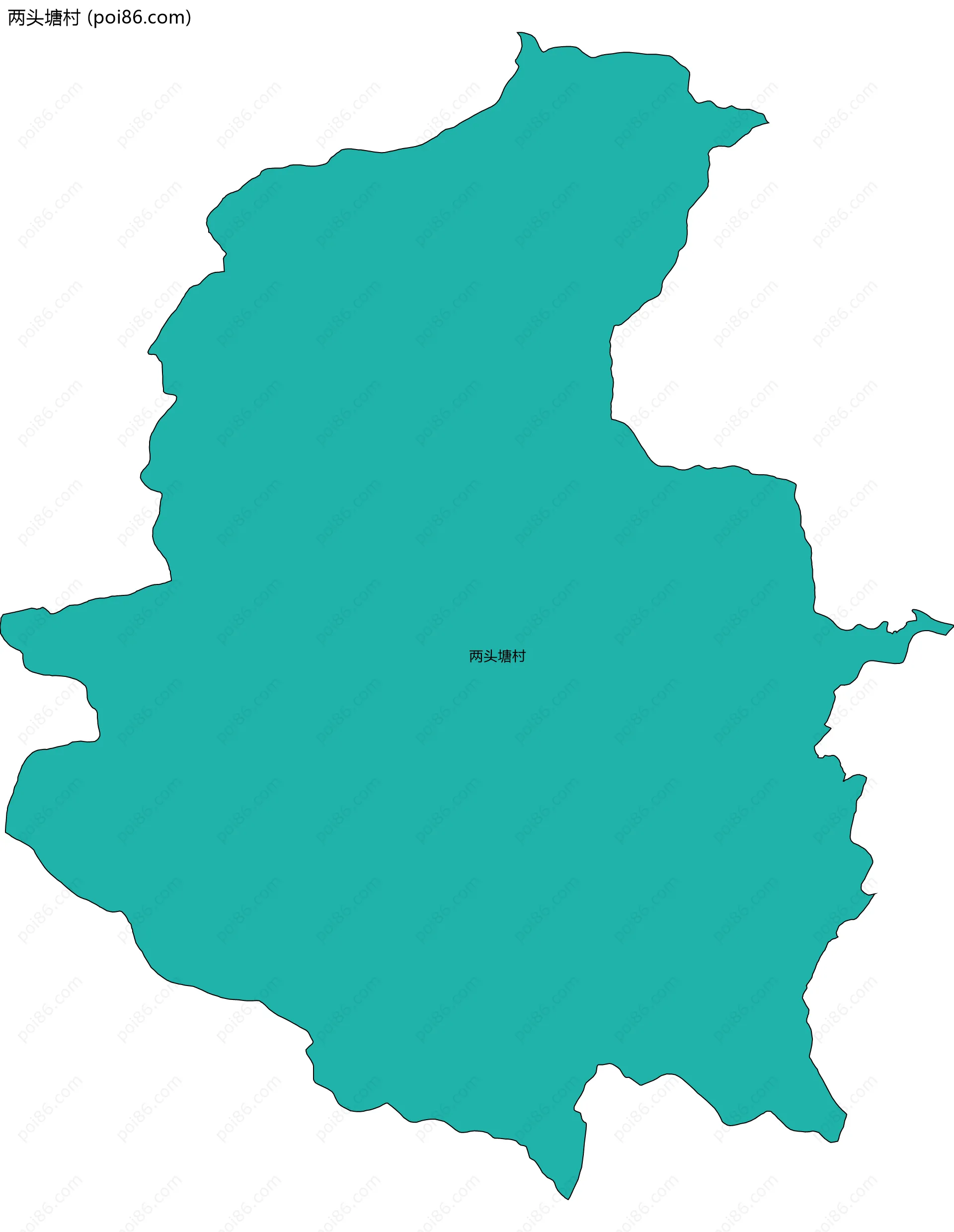 两头塘村边界地图