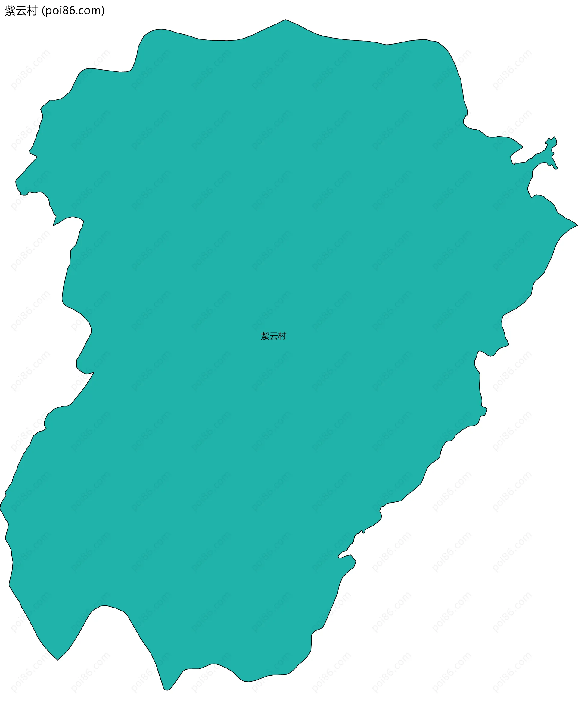 紫云村边界地图