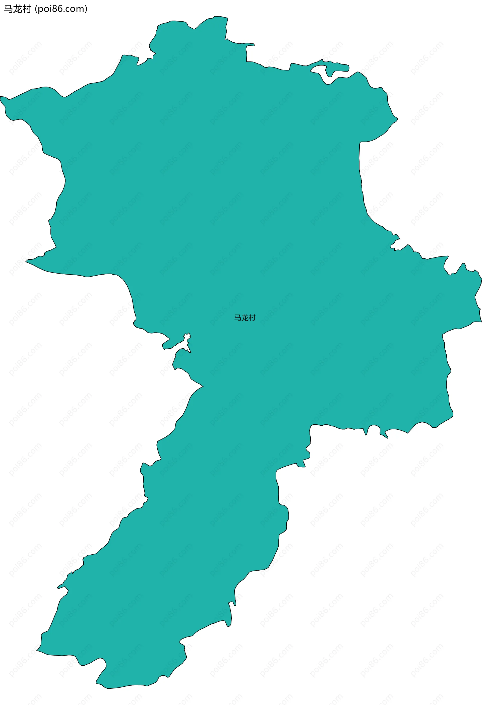 马龙村边界地图