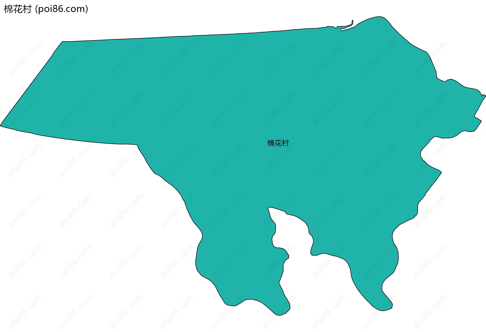 棉花村边界地图