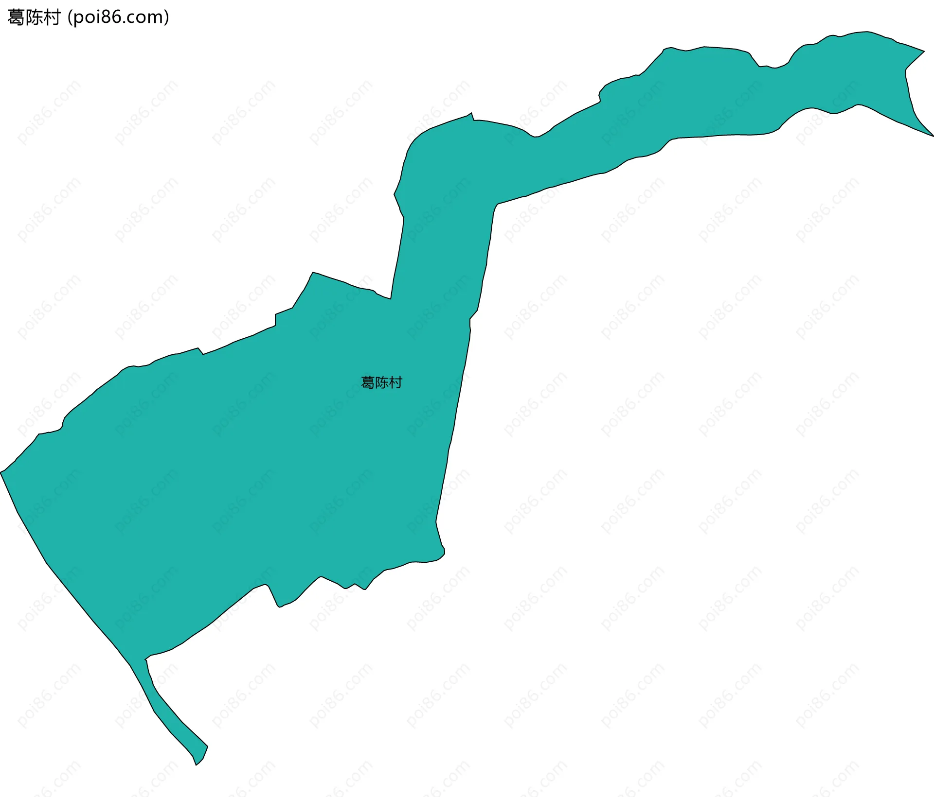 葛陈村边界地图