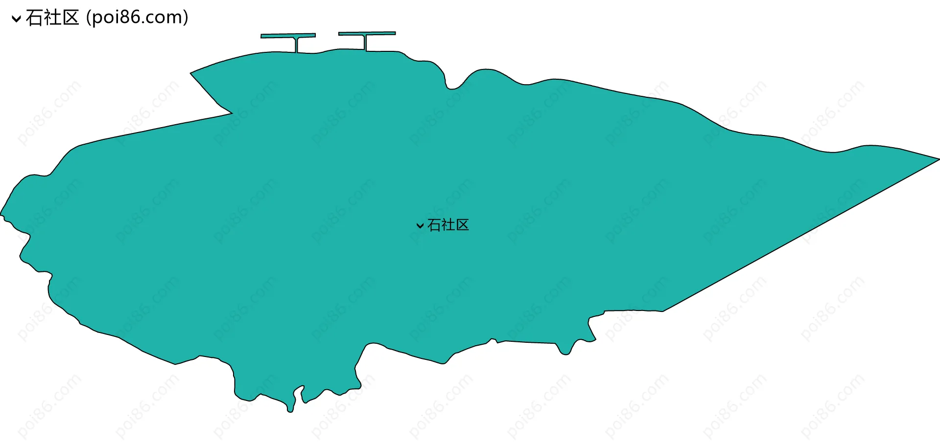 石社区边界地图