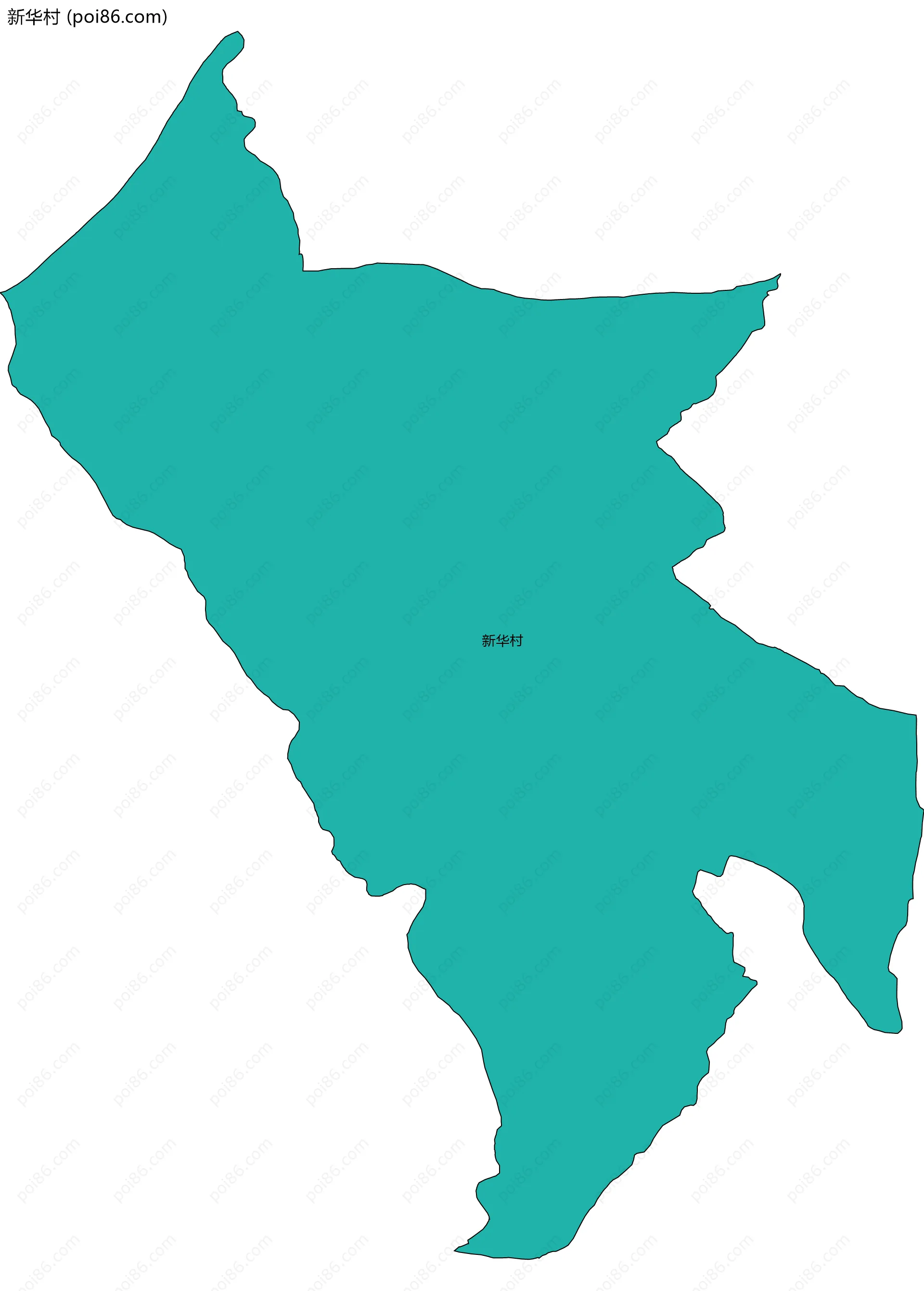 新华村边界地图