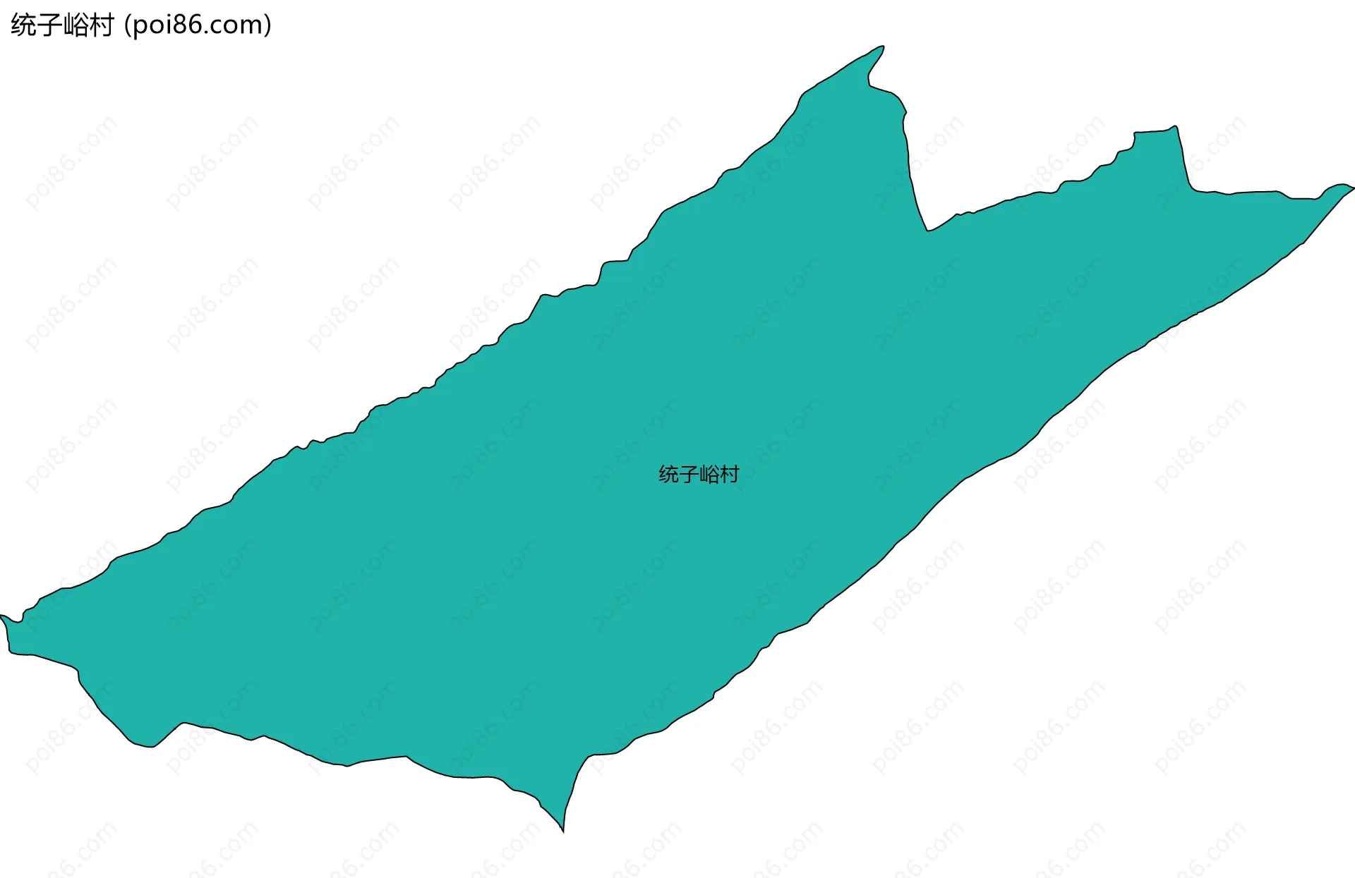 统子峪村边界地图