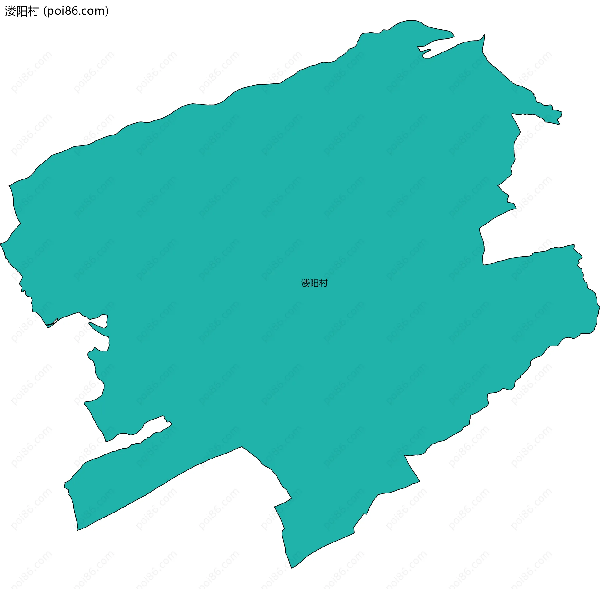 溇阳村边界地图