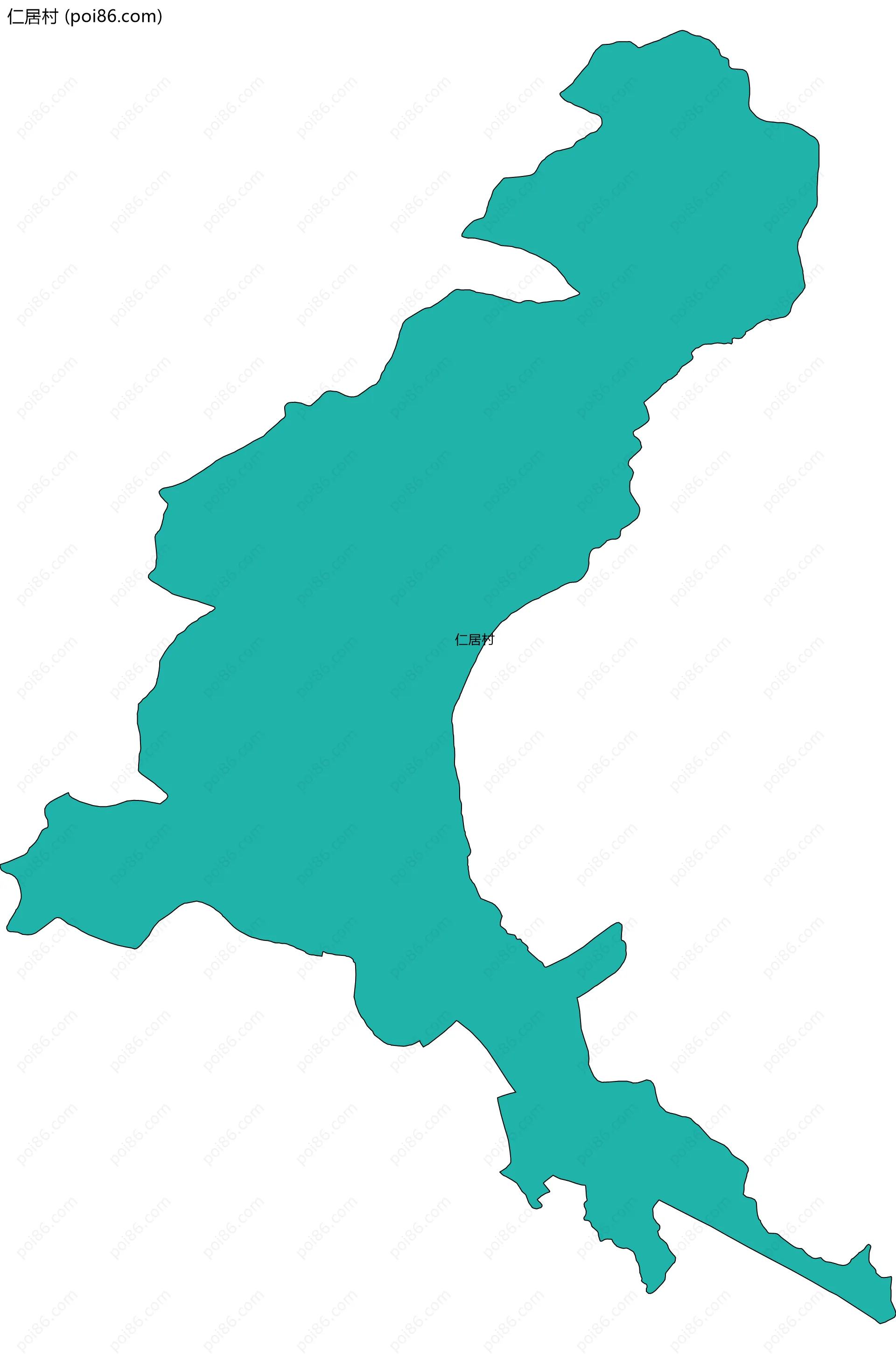 仁居村边界地图