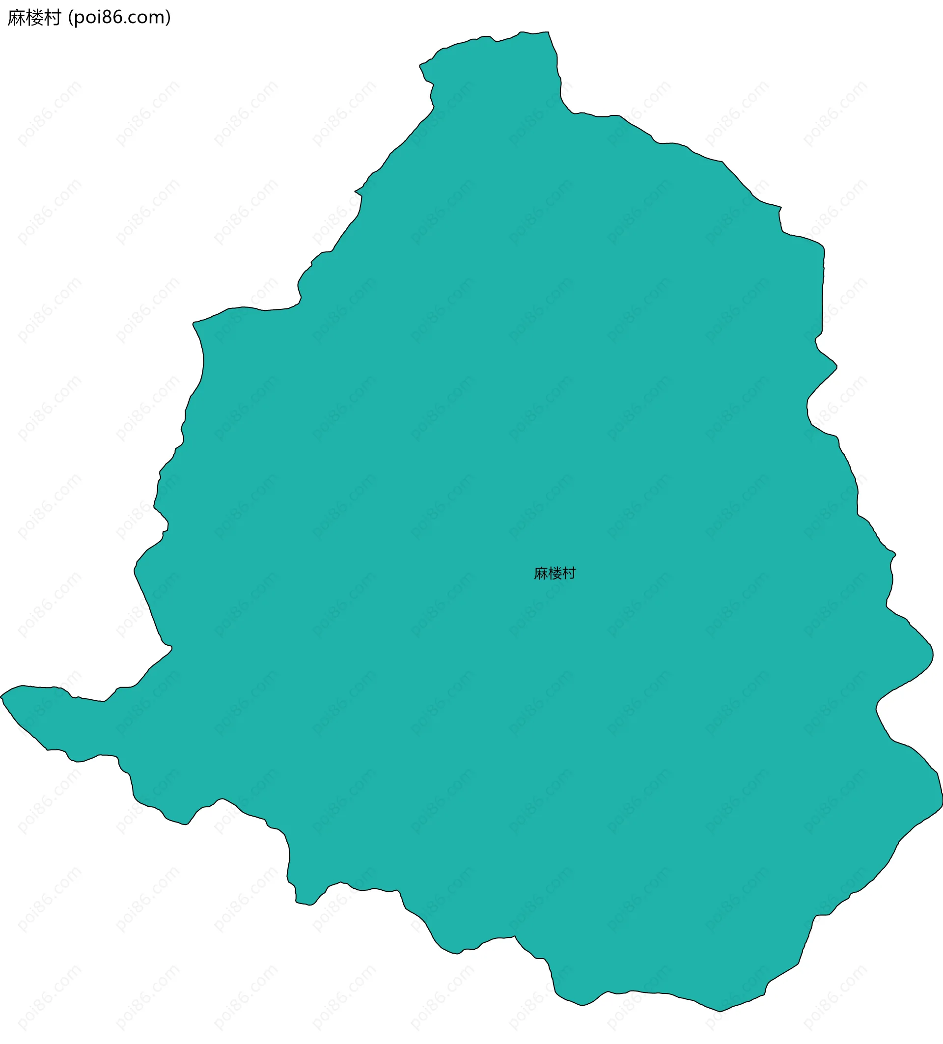 麻楼村边界地图