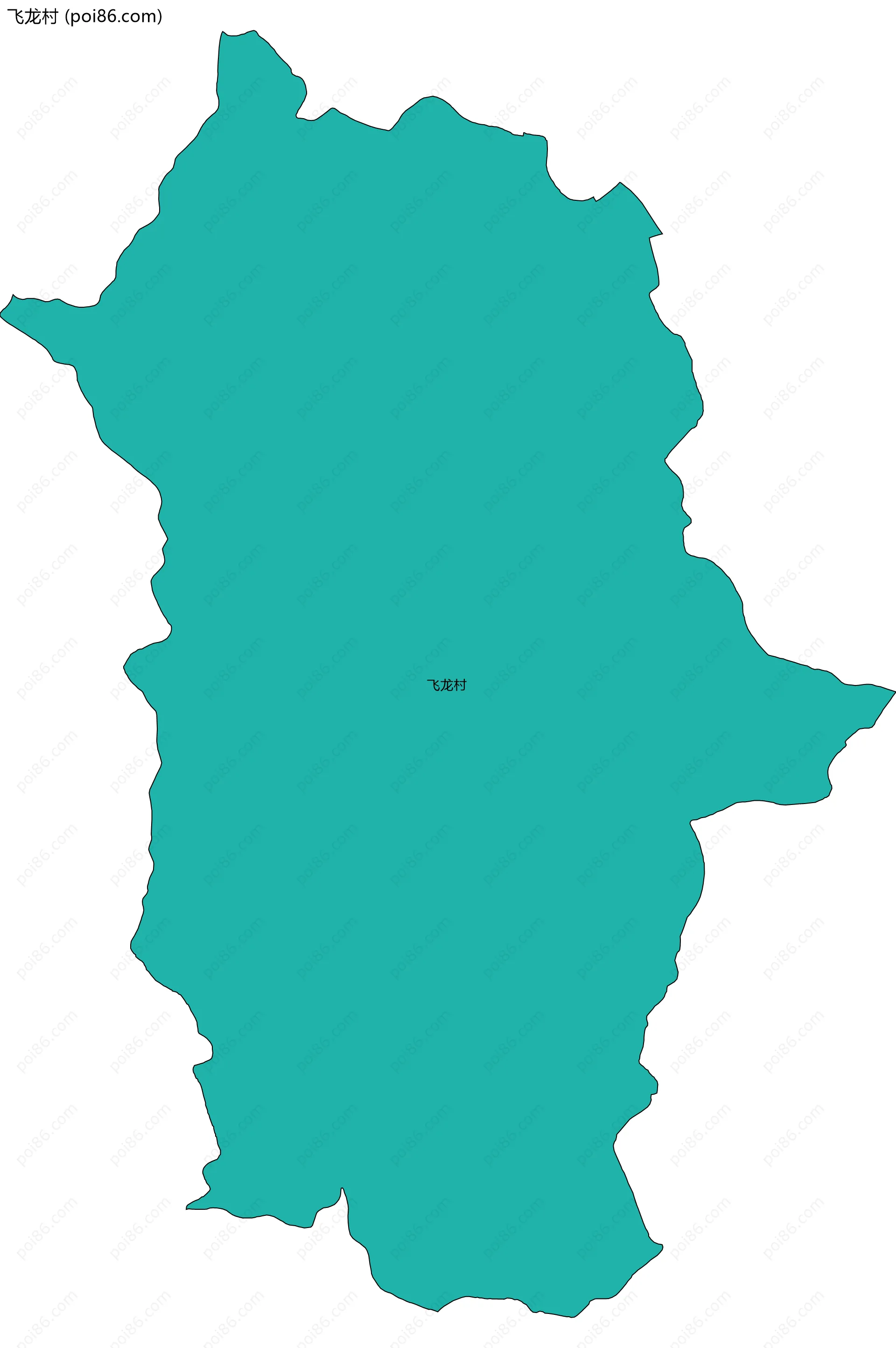 飞龙村边界地图