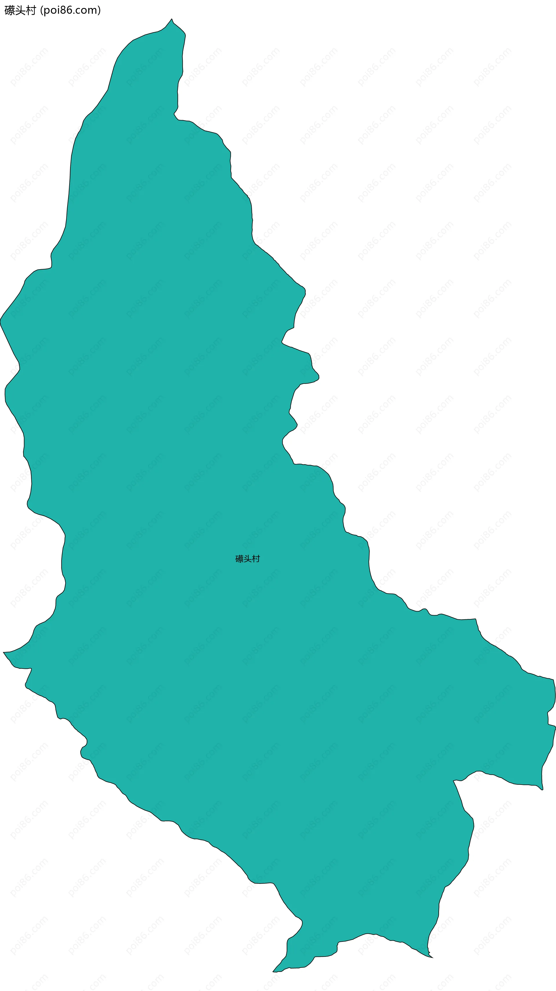 礤头村边界地图