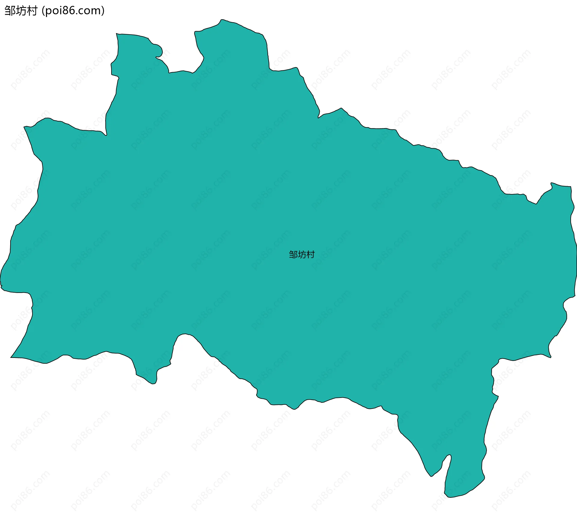 邹坊村边界地图