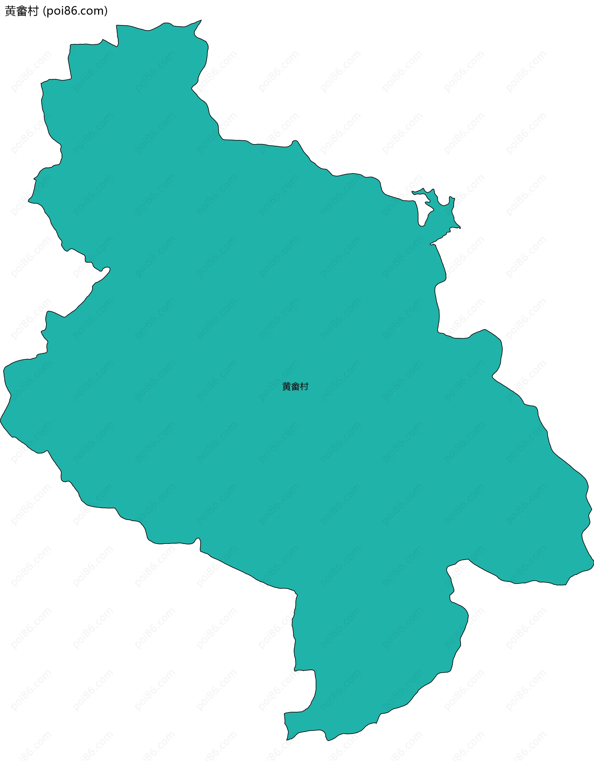 黄畲村边界地图