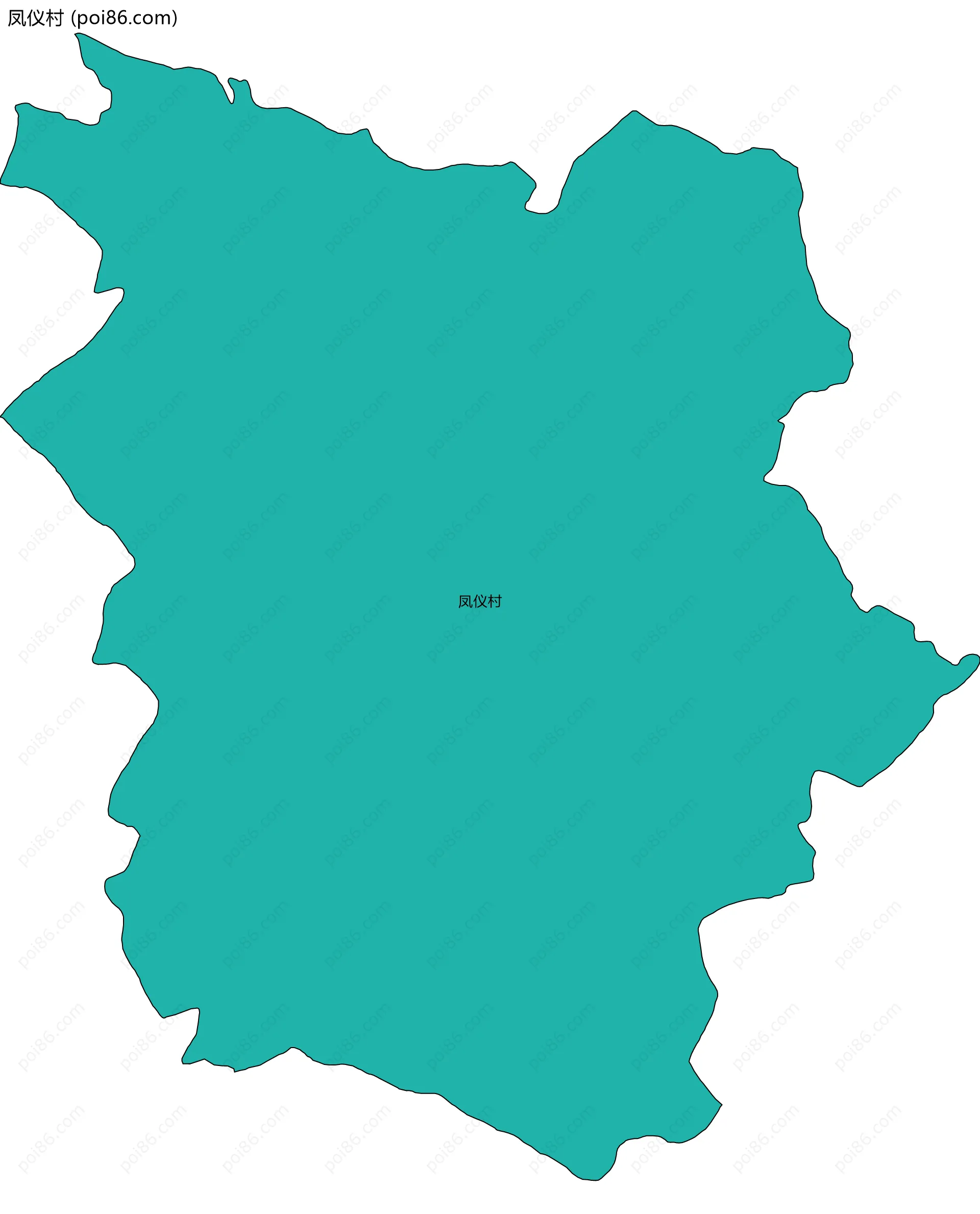 凤仪村边界地图