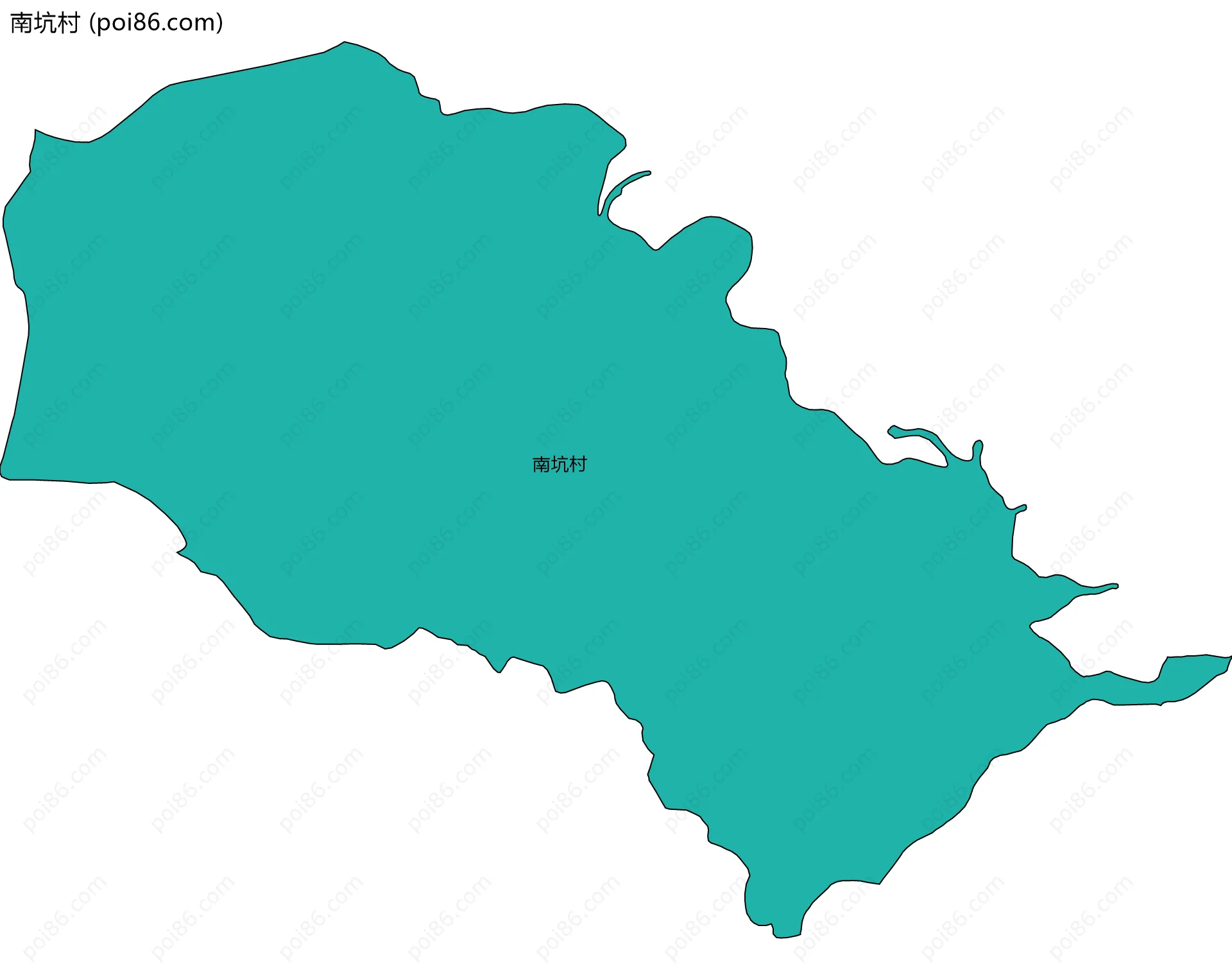 南坑村边界地图