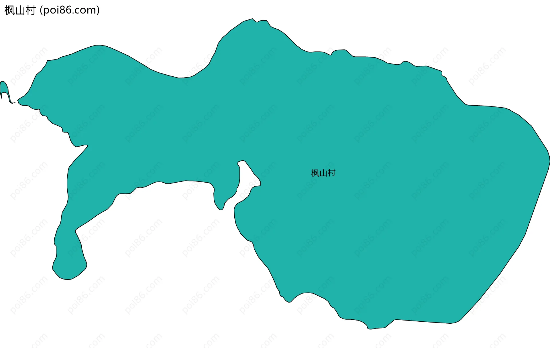 枫山村边界地图
