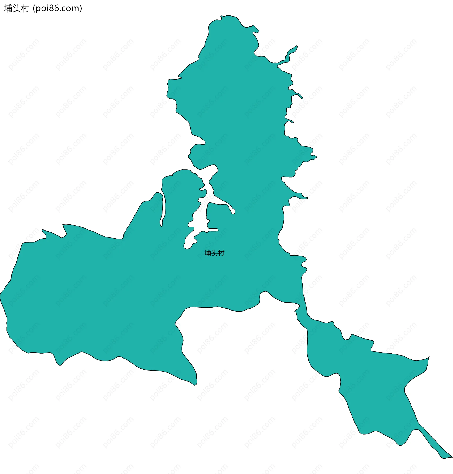 埔头村边界地图