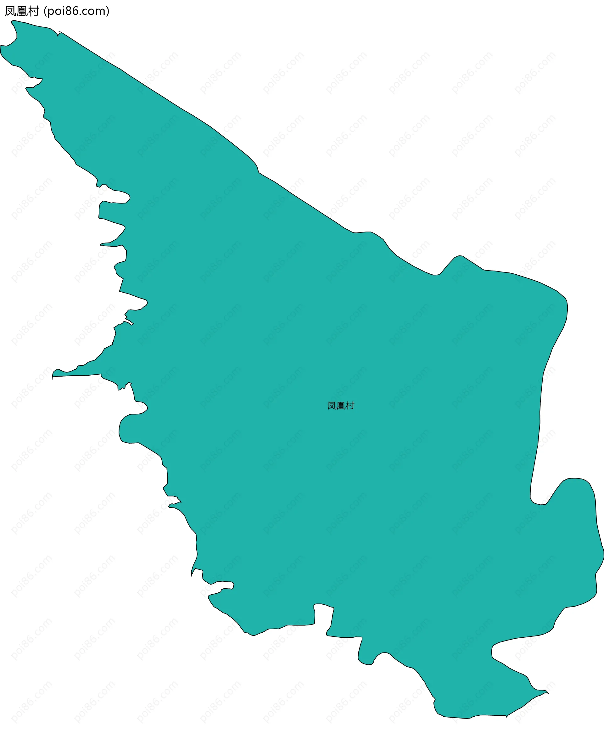 凤凰村边界地图