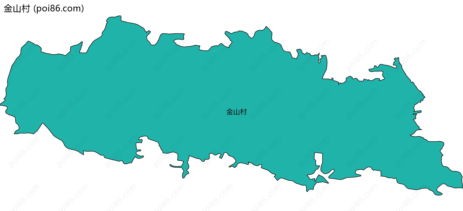 金山村边界地图