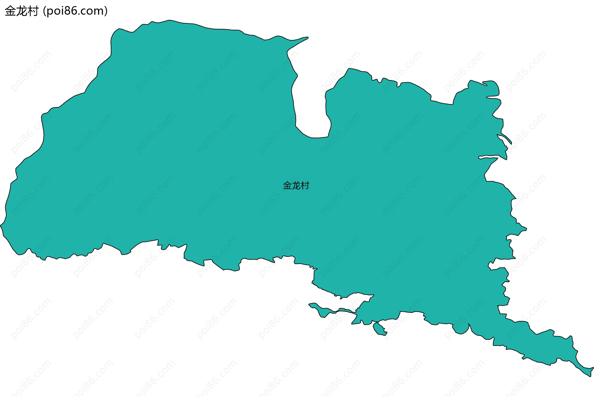 金龙村边界地图