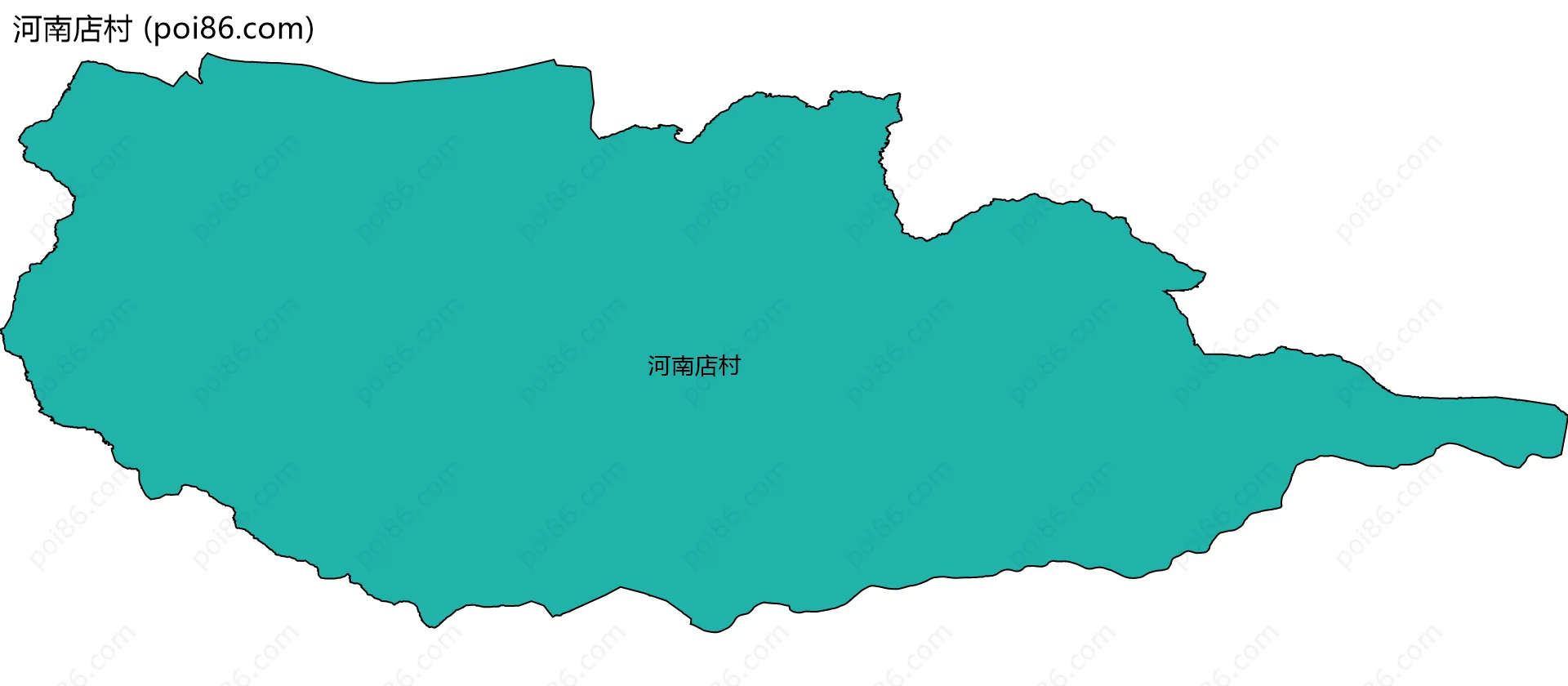 河南店村边界地图