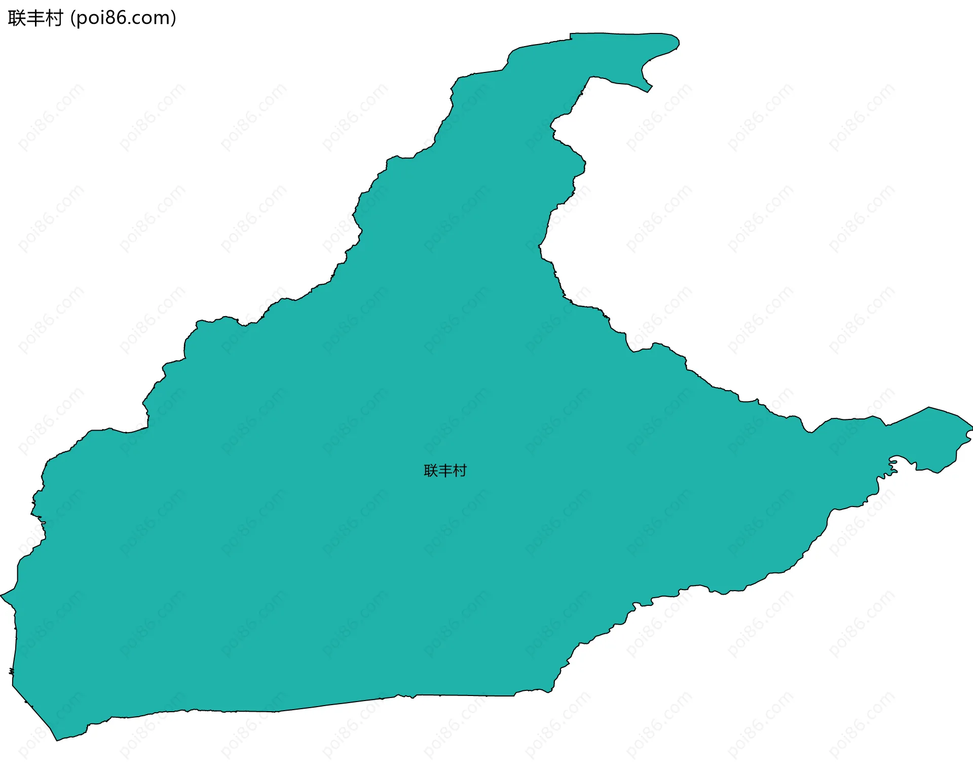 联丰村边界地图