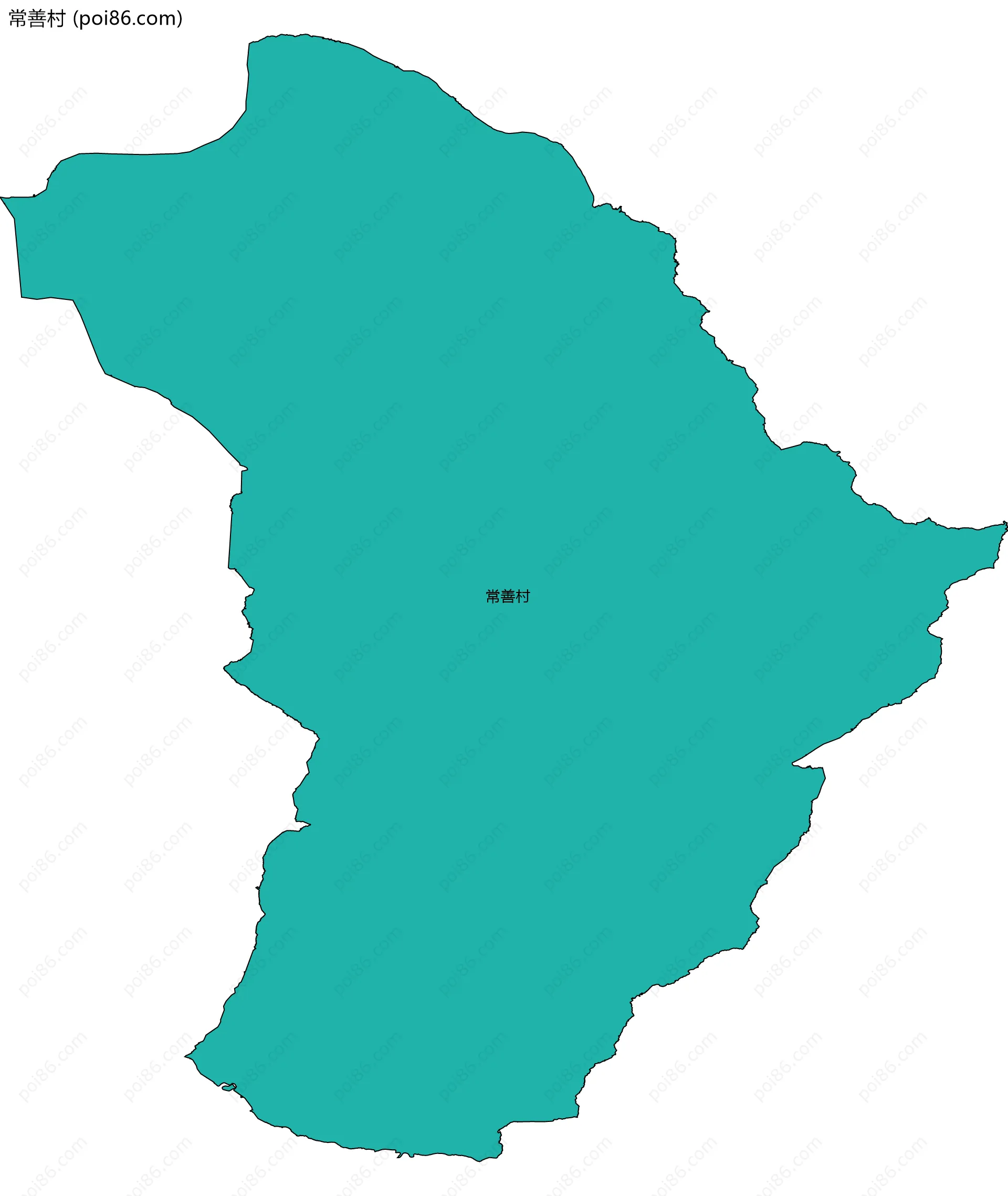 常善村边界地图