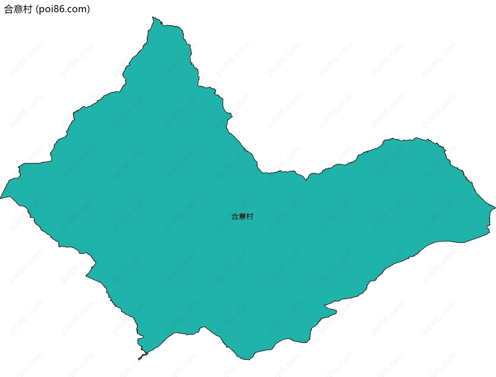 合意村边界地图