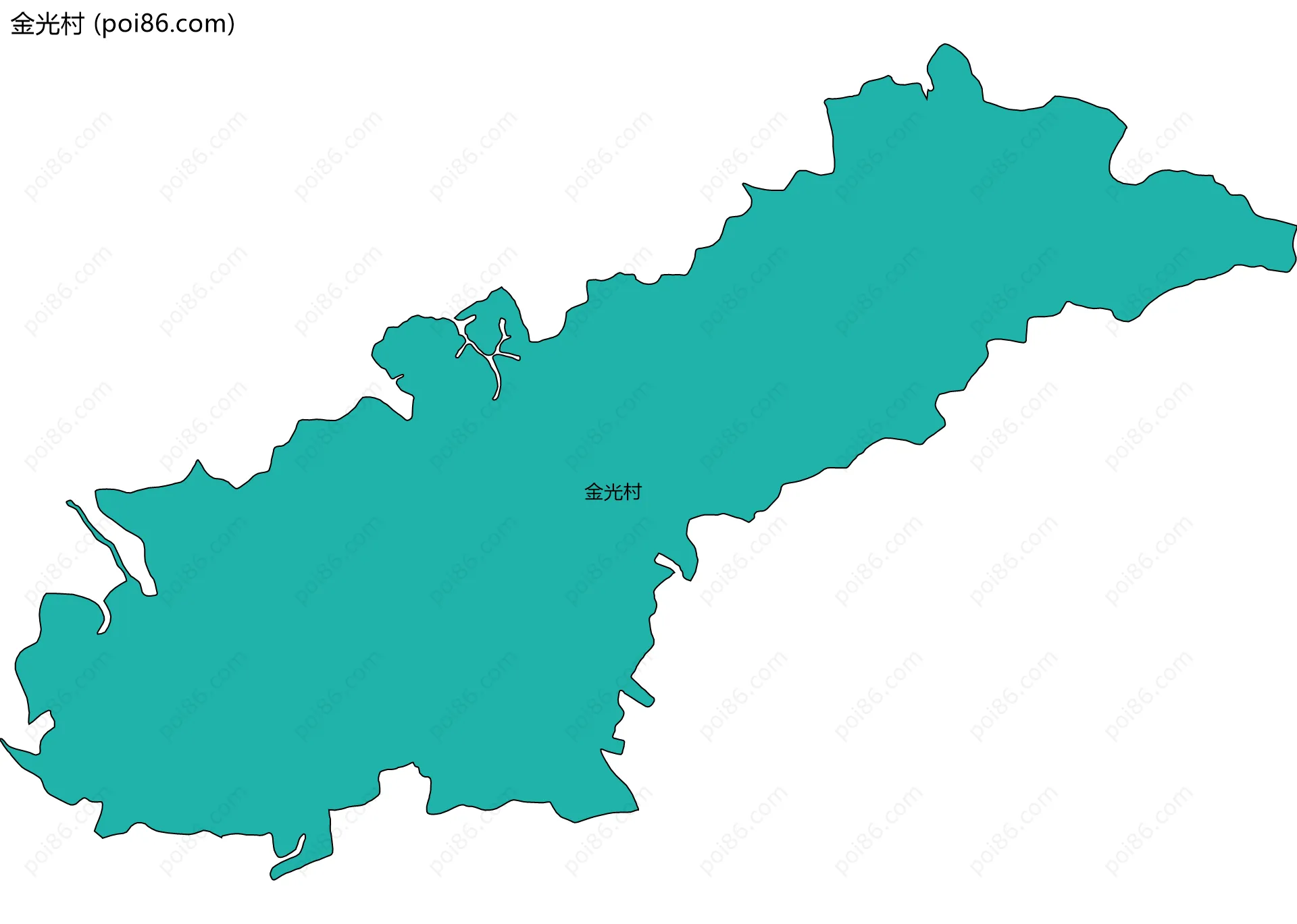 金光村边界地图