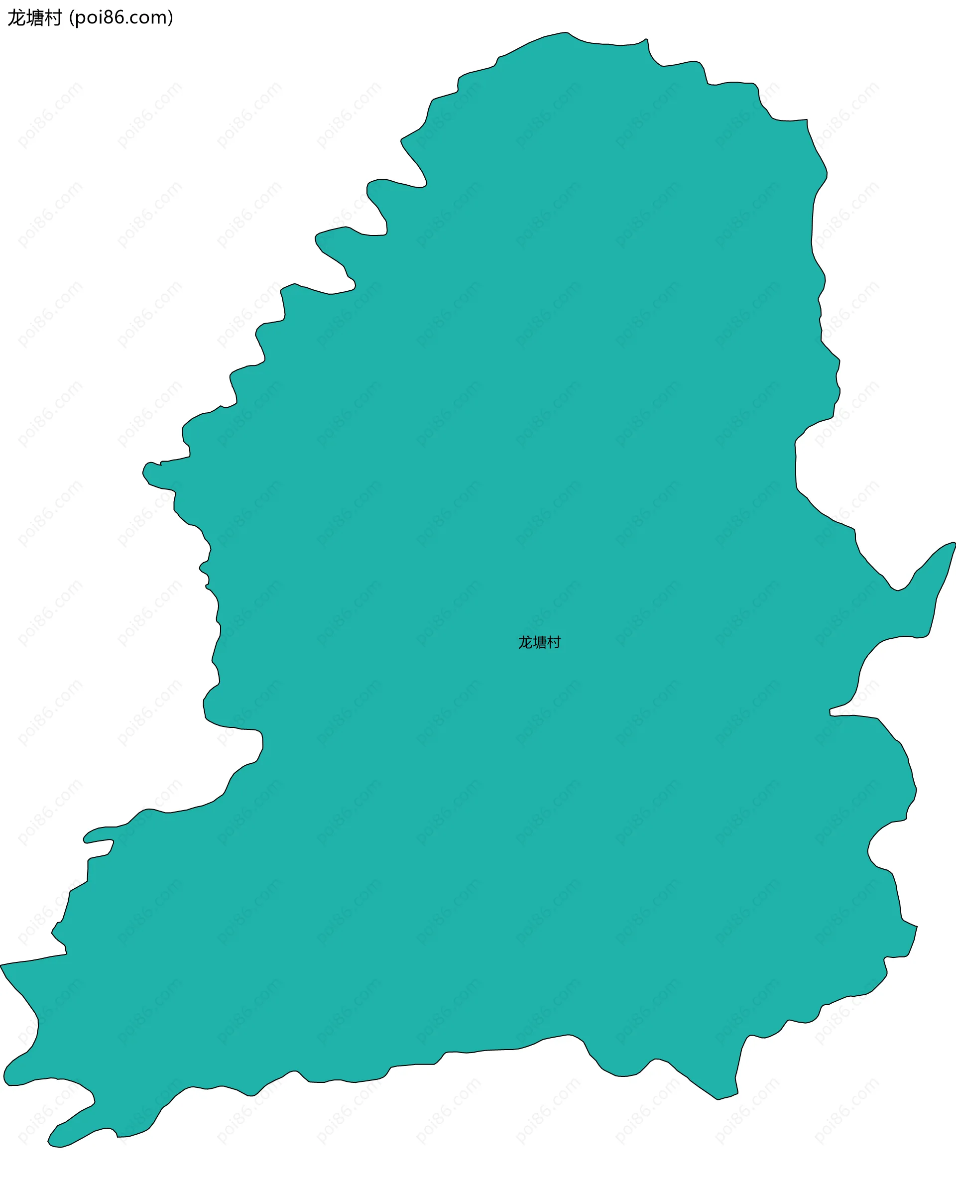 龙塘村边界地图