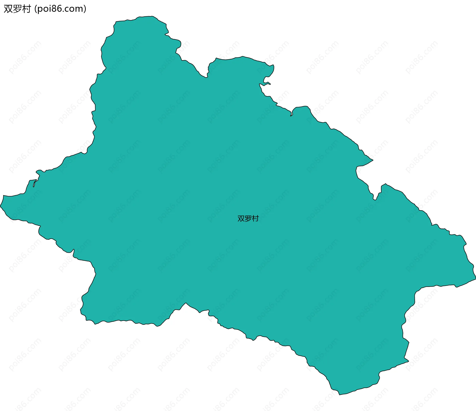 双罗村边界地图