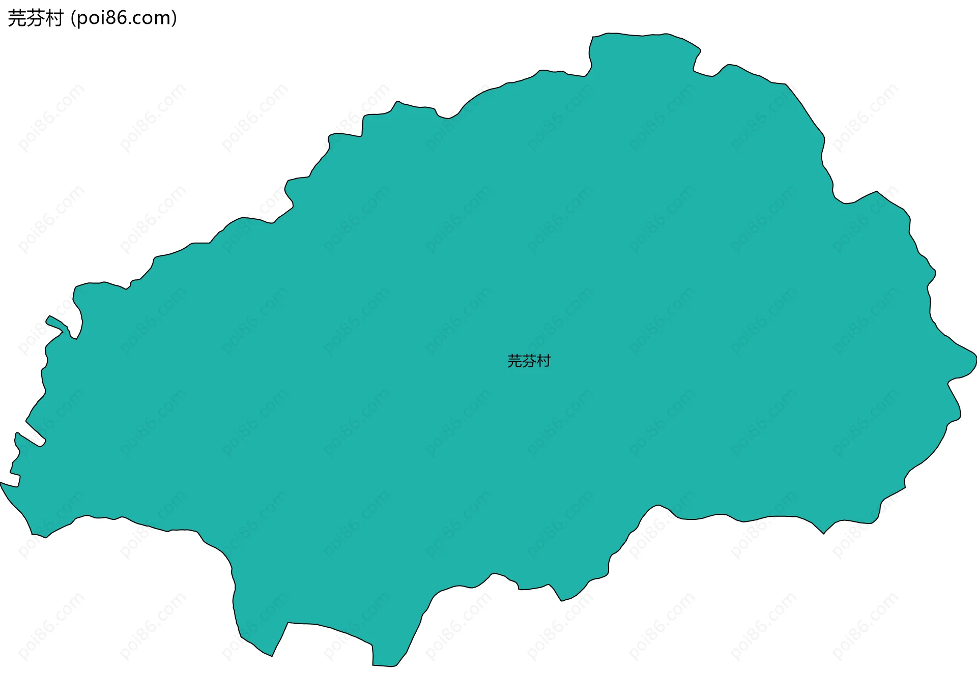 芫芬村边界地图