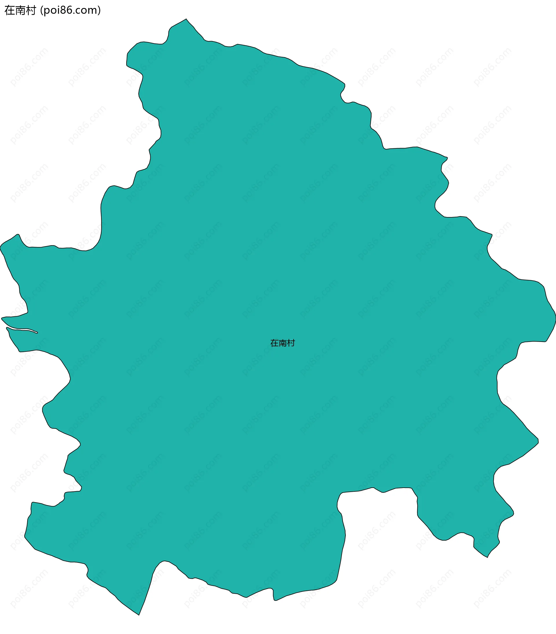 在南村边界地图